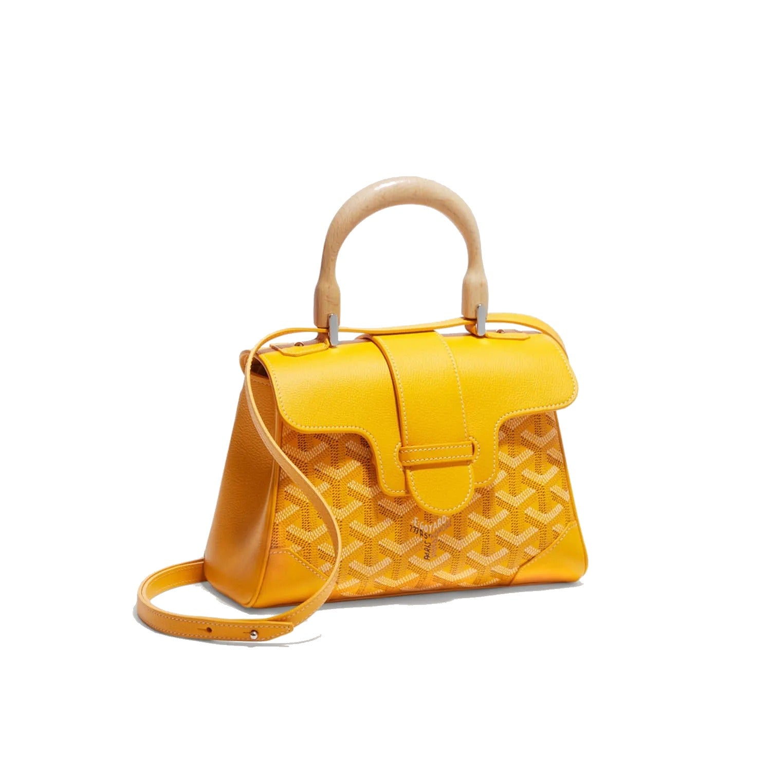 Soft Leather Mini Crossbody Bag - Yellow