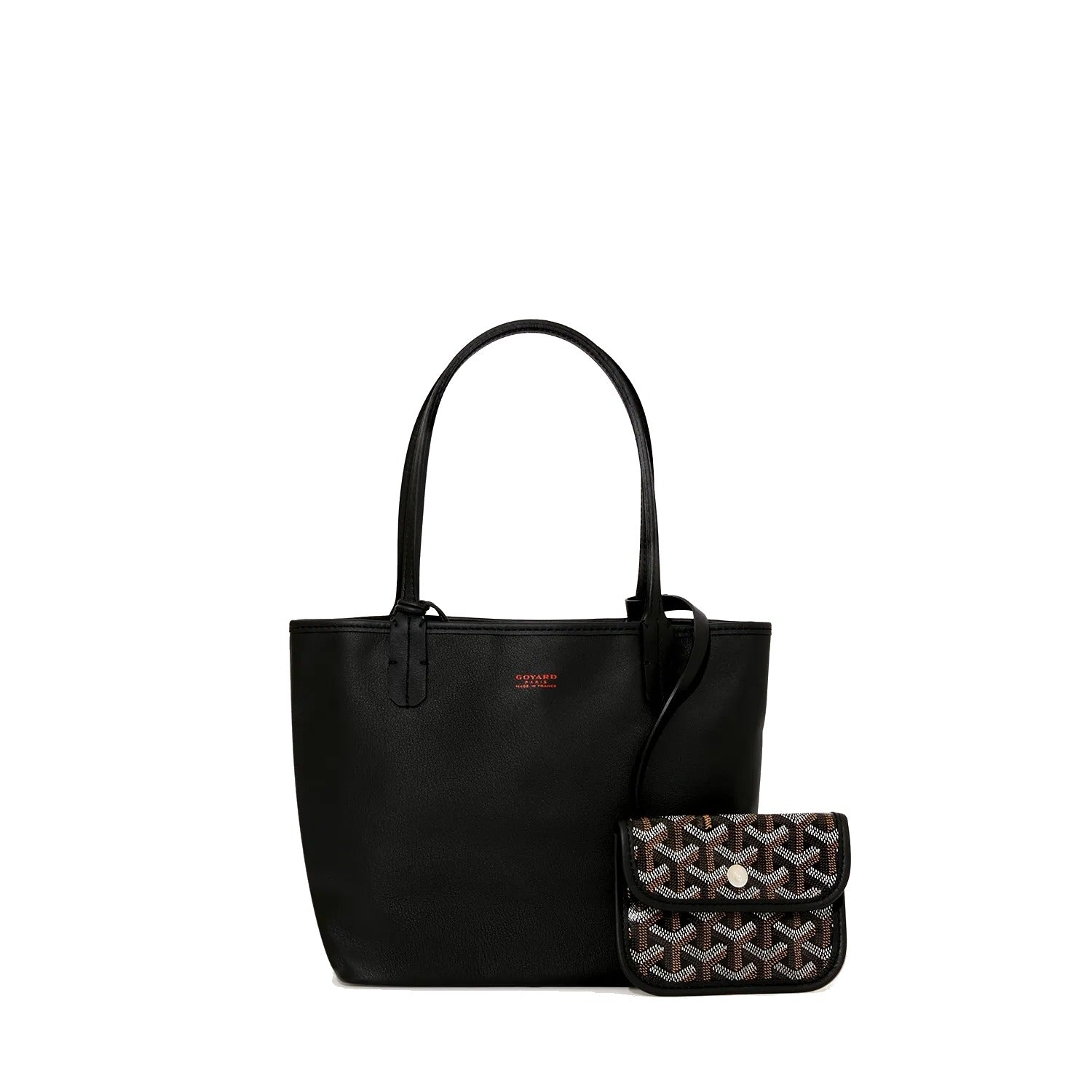 Reversible Leather Mini Tote - Black - 2