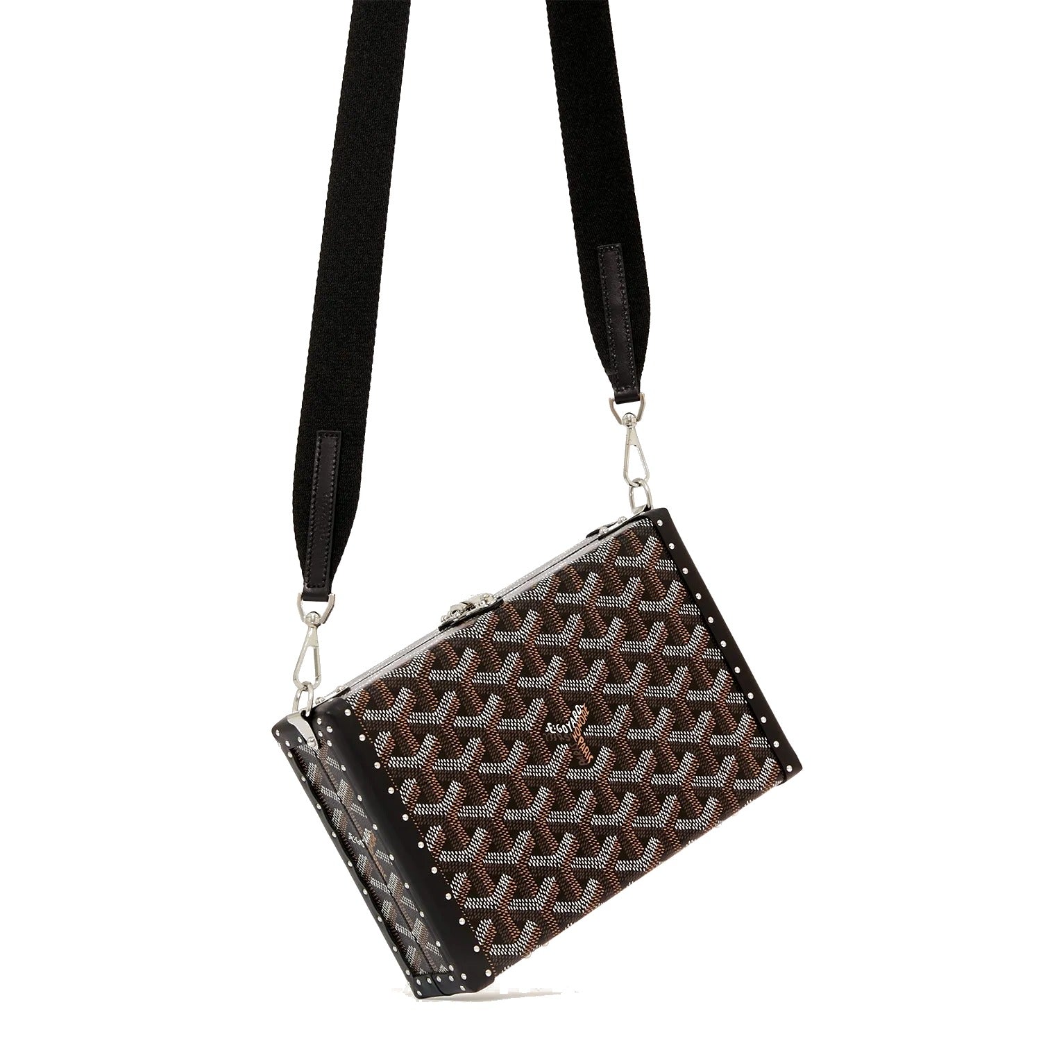 Trunk Crossbody Box Bag - Black - 4