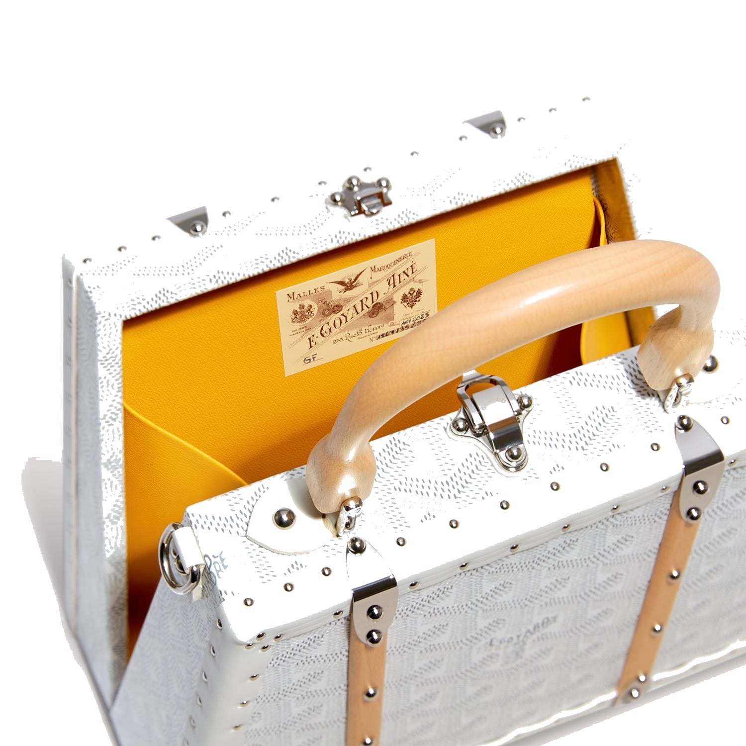 Mini Structured Trunk Crossbody - White - 29