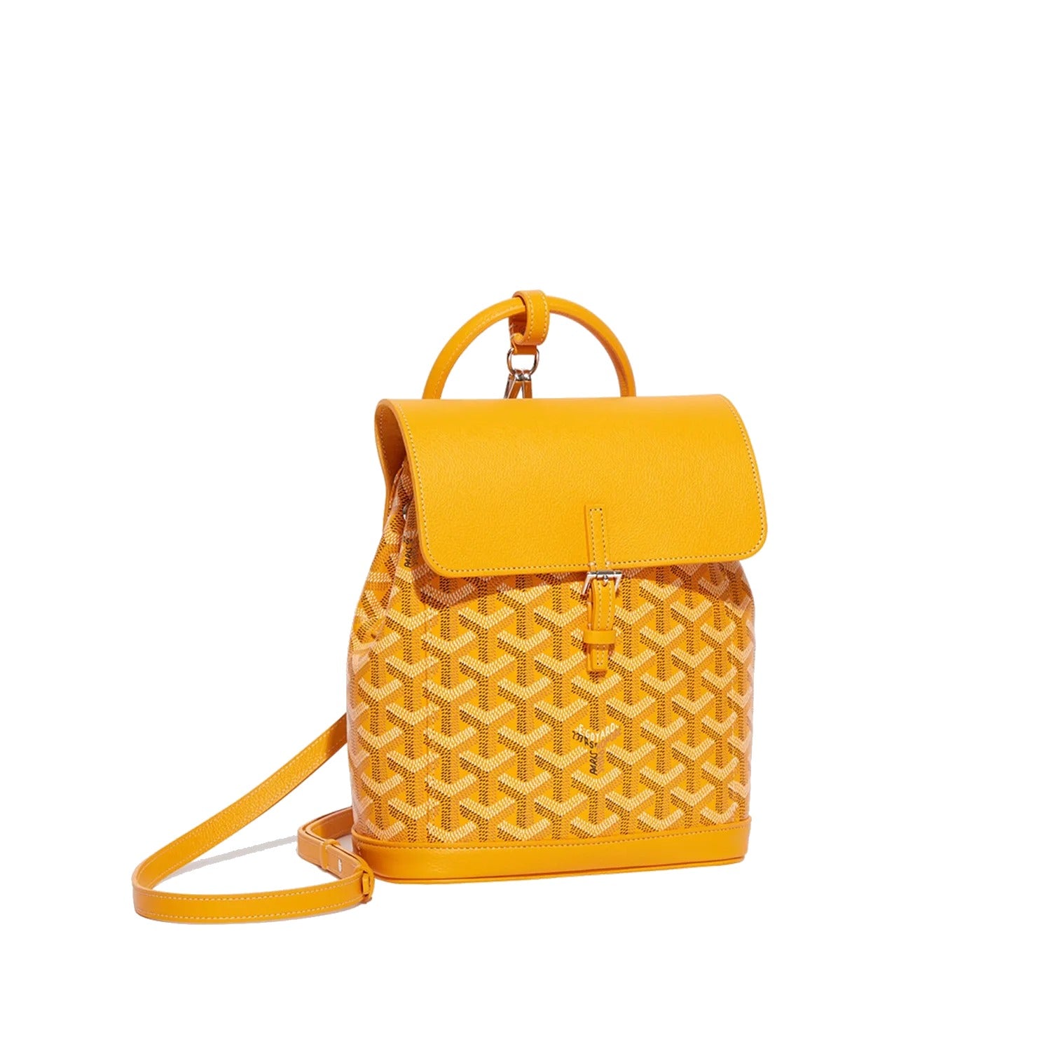 Mini Canvas Backpack - Yellow