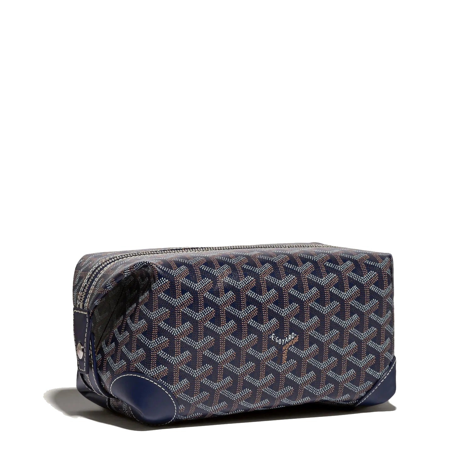 Canvas Bowling Toiletry Bag - Navy Blue