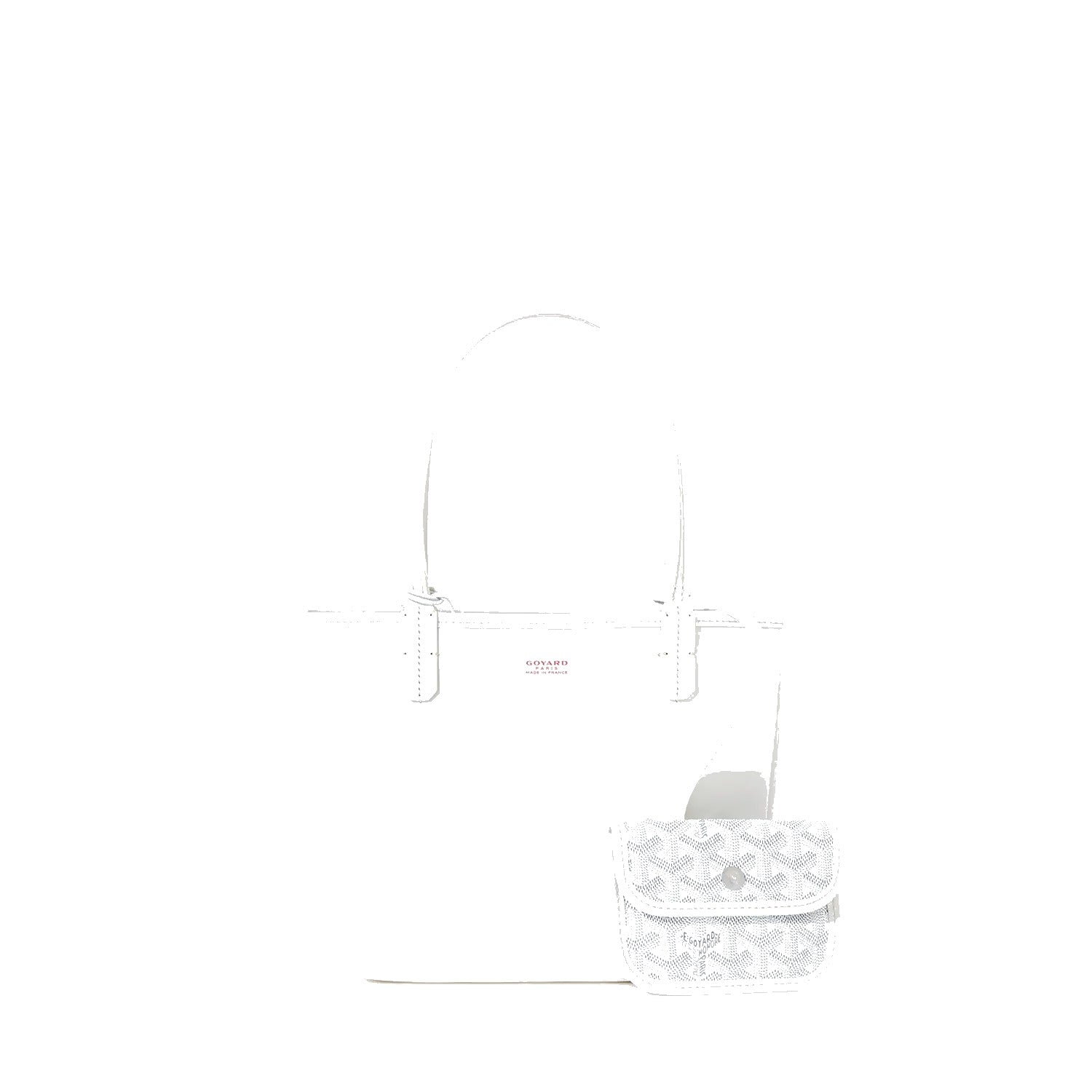 Reversible Leather Mini Tote - White - 47
