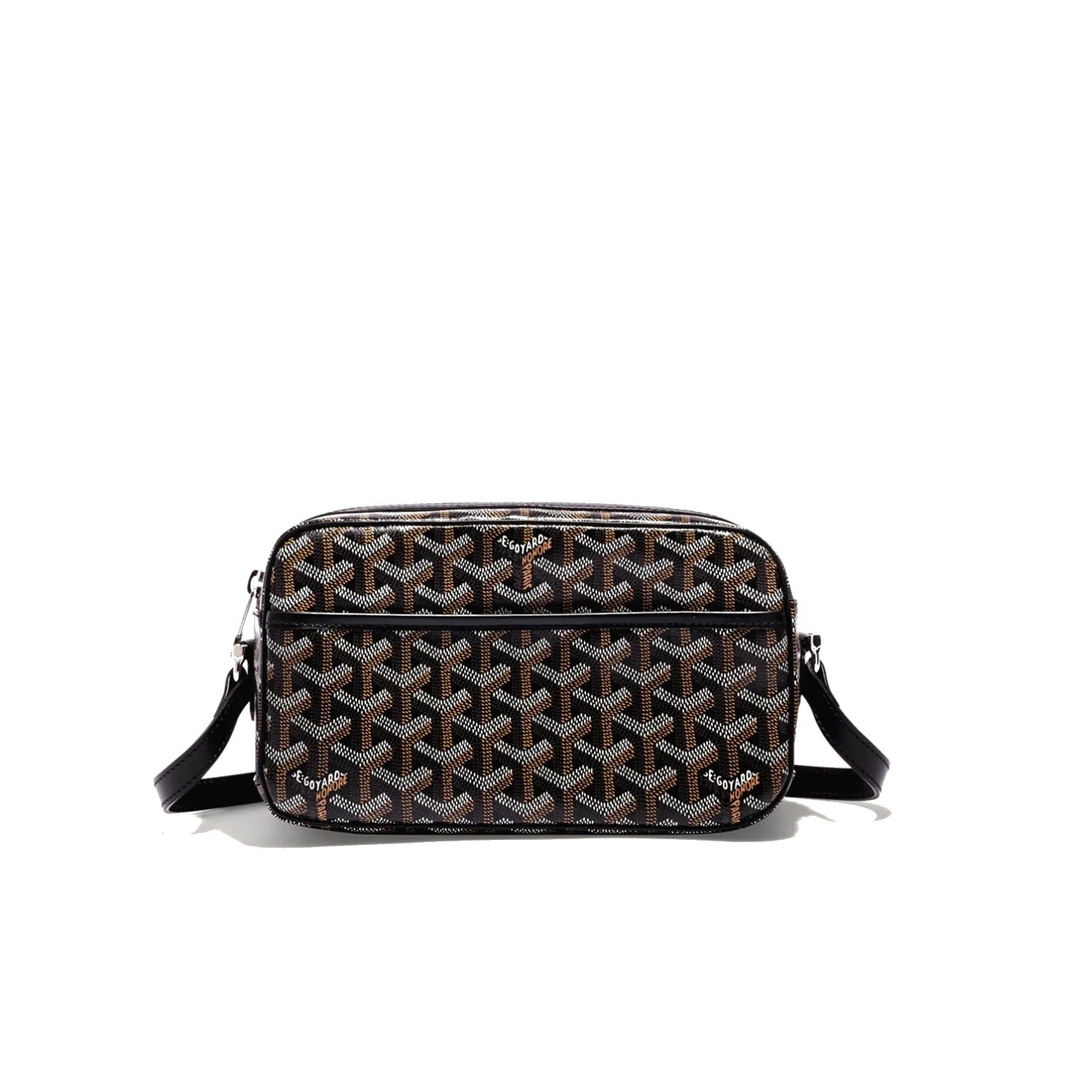 Compact Crossbody Flap Bag - Black - 2