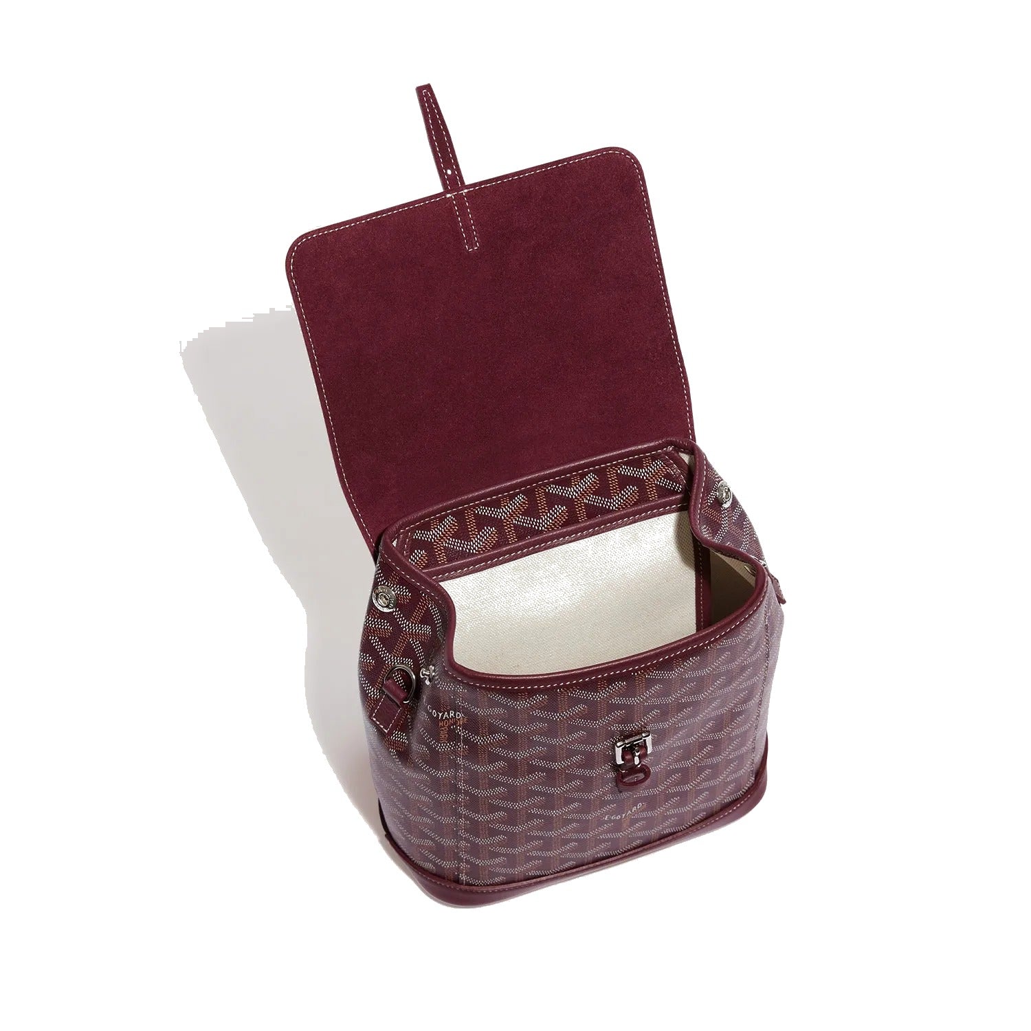 Mini Canvas Backpack - Burgundy - 45