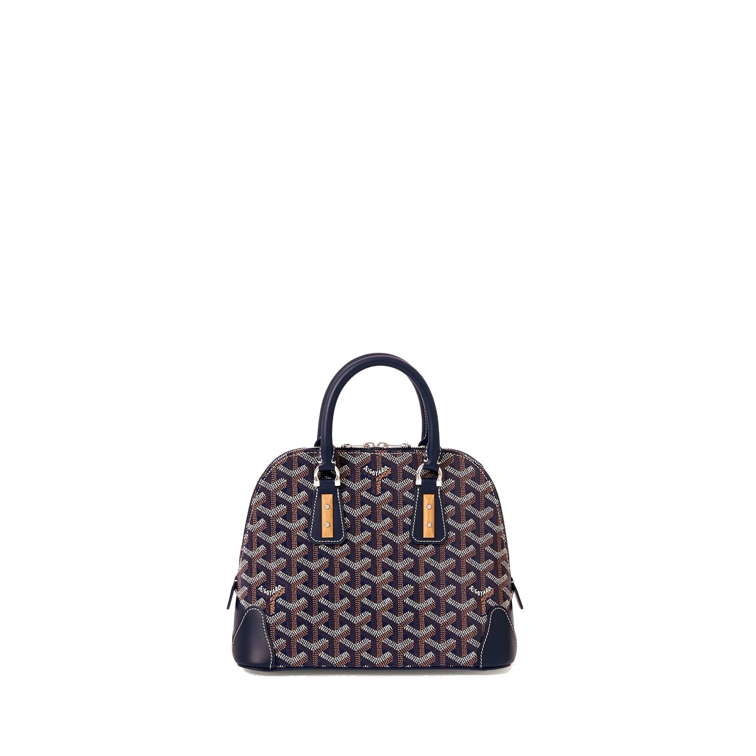 Mini Structured Top-Handle Bag - Navy Blue - 37