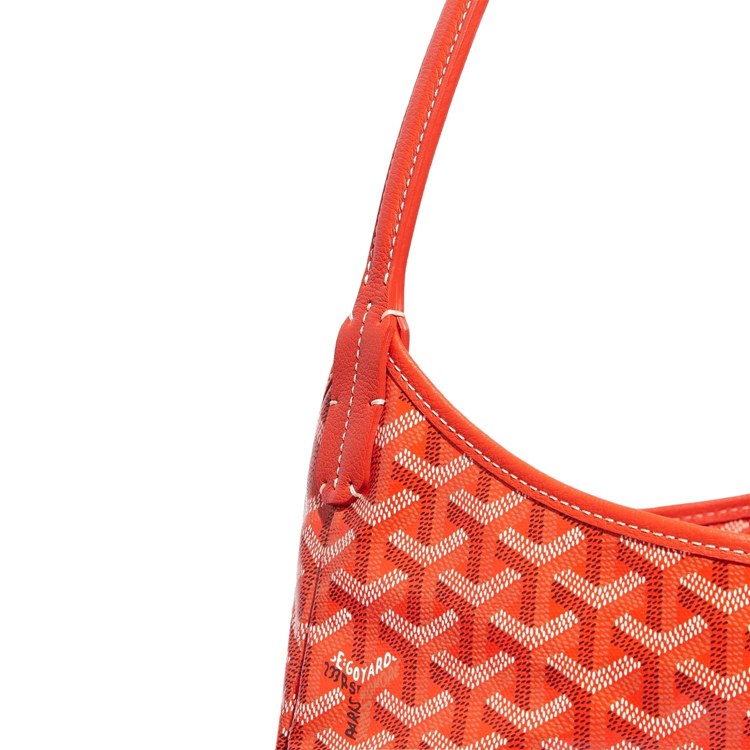 Slouchy Hobo Shoulder Bag - Orange - 22