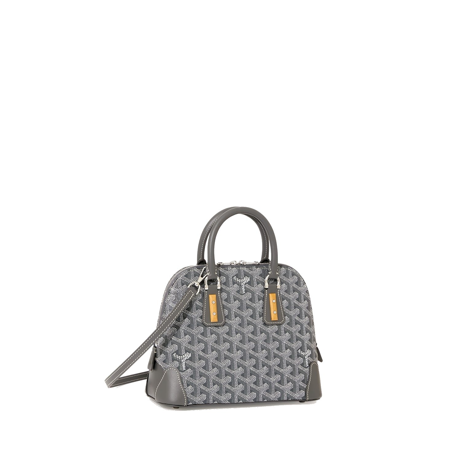 Mini Structured Top-Handle Bag - Grey