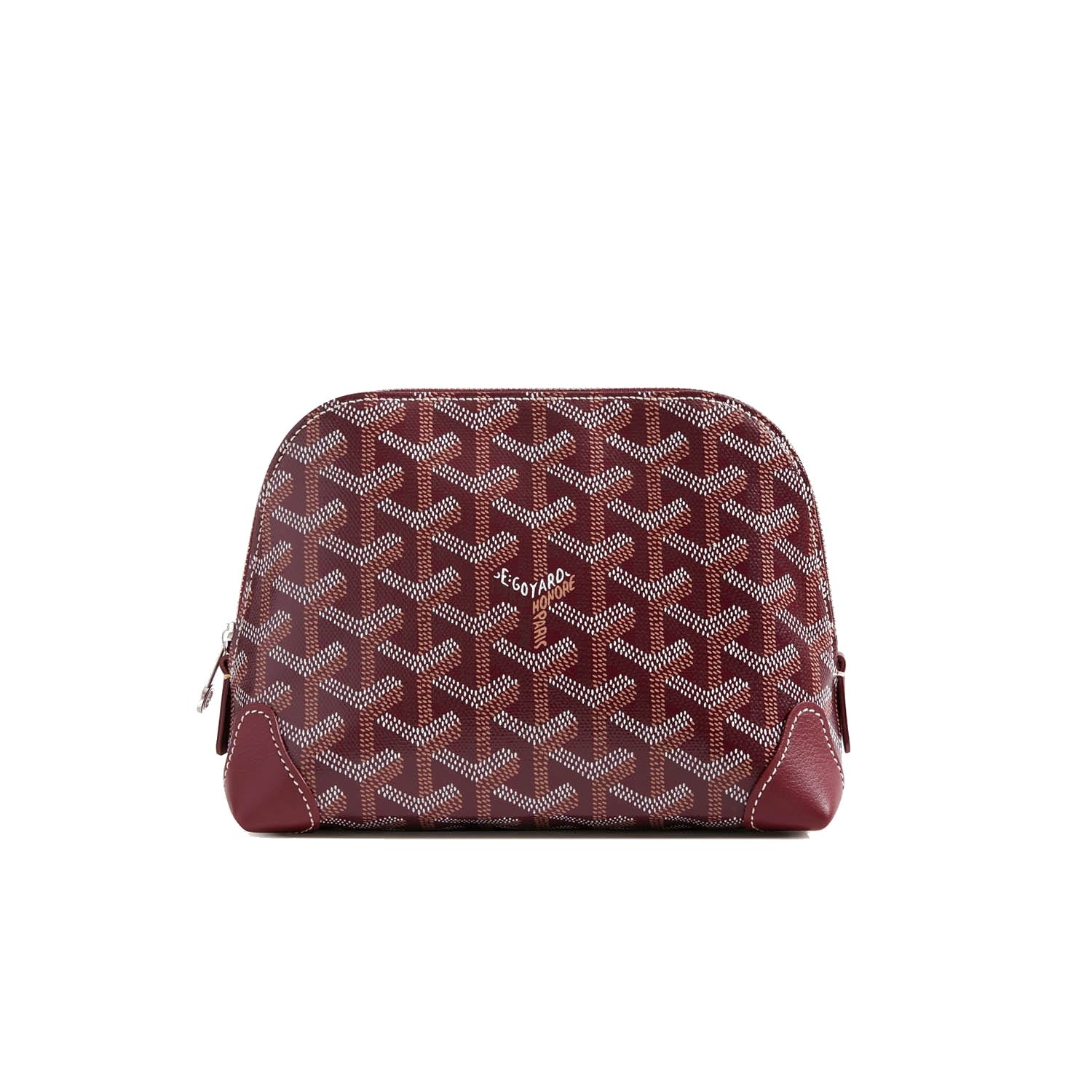 Canvas Cosmetic Pouch - Burgundy - 34