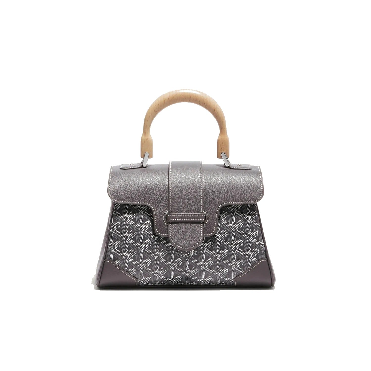Soft Leather Mini Crossbody Bag - Grey - 52