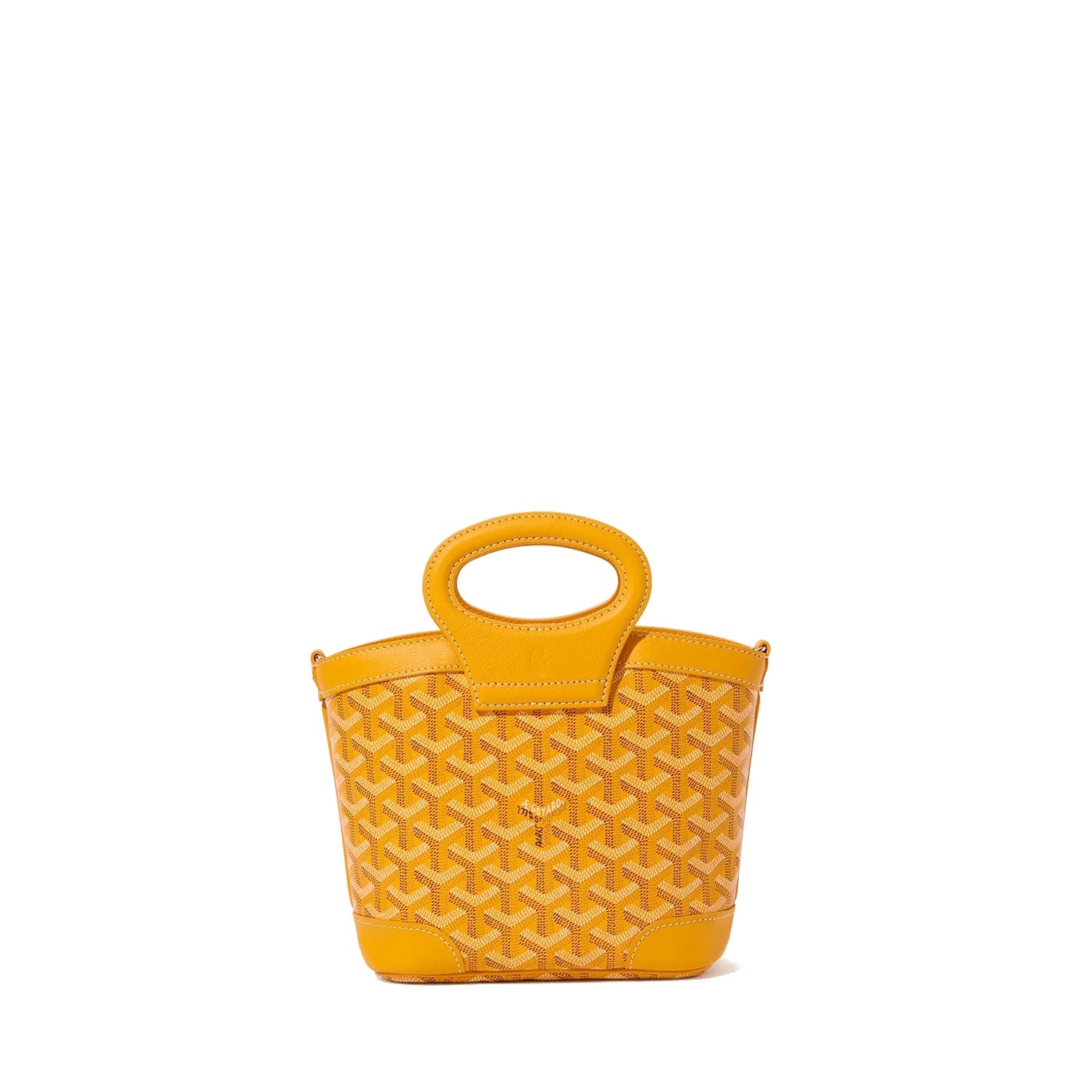 Drawstring Mini Bucket Bag - Yellow - 18