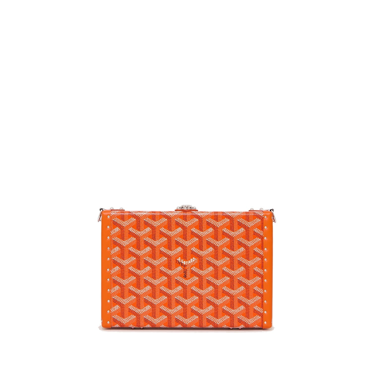 Trunk Crossbody Box Bag - Orange - 14