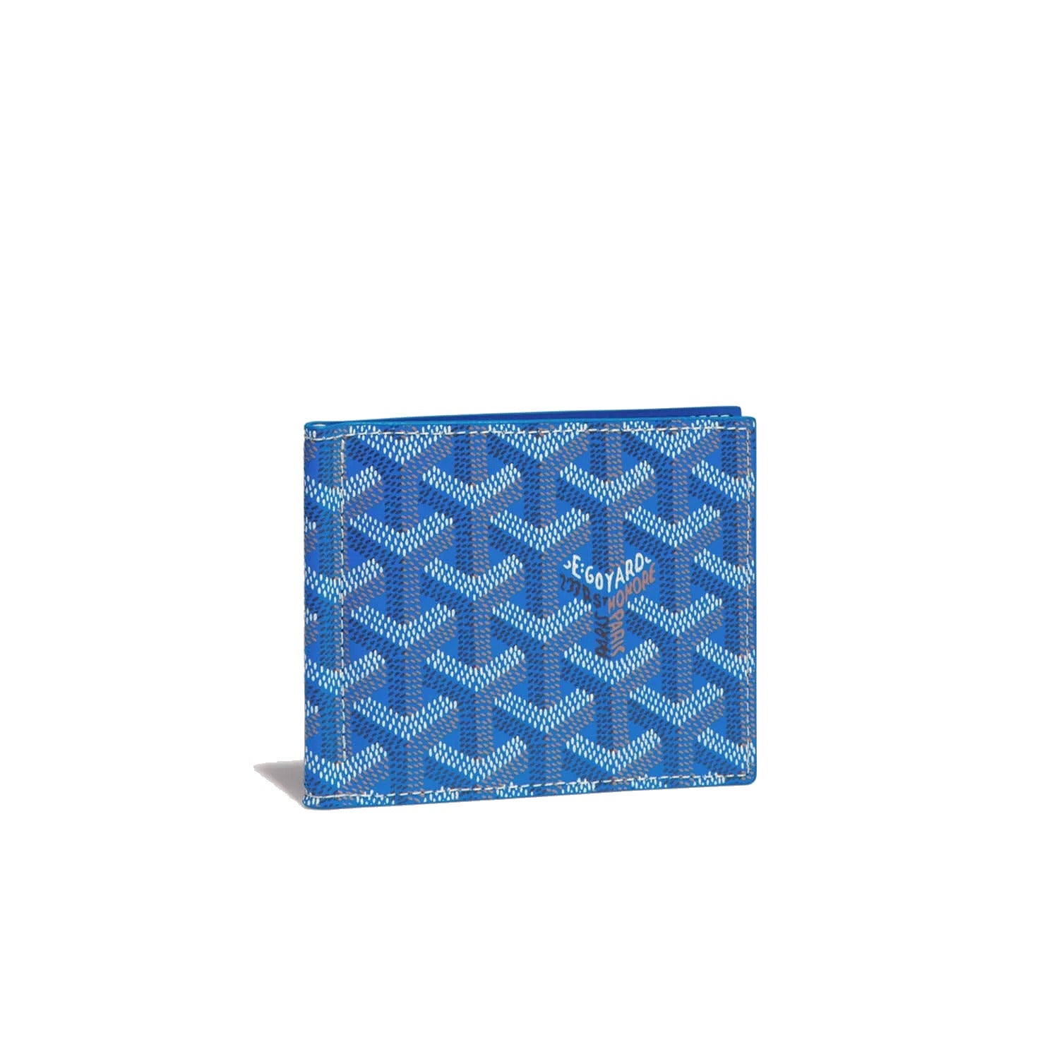 Leather Money Clip Card Holder - Sky Blue