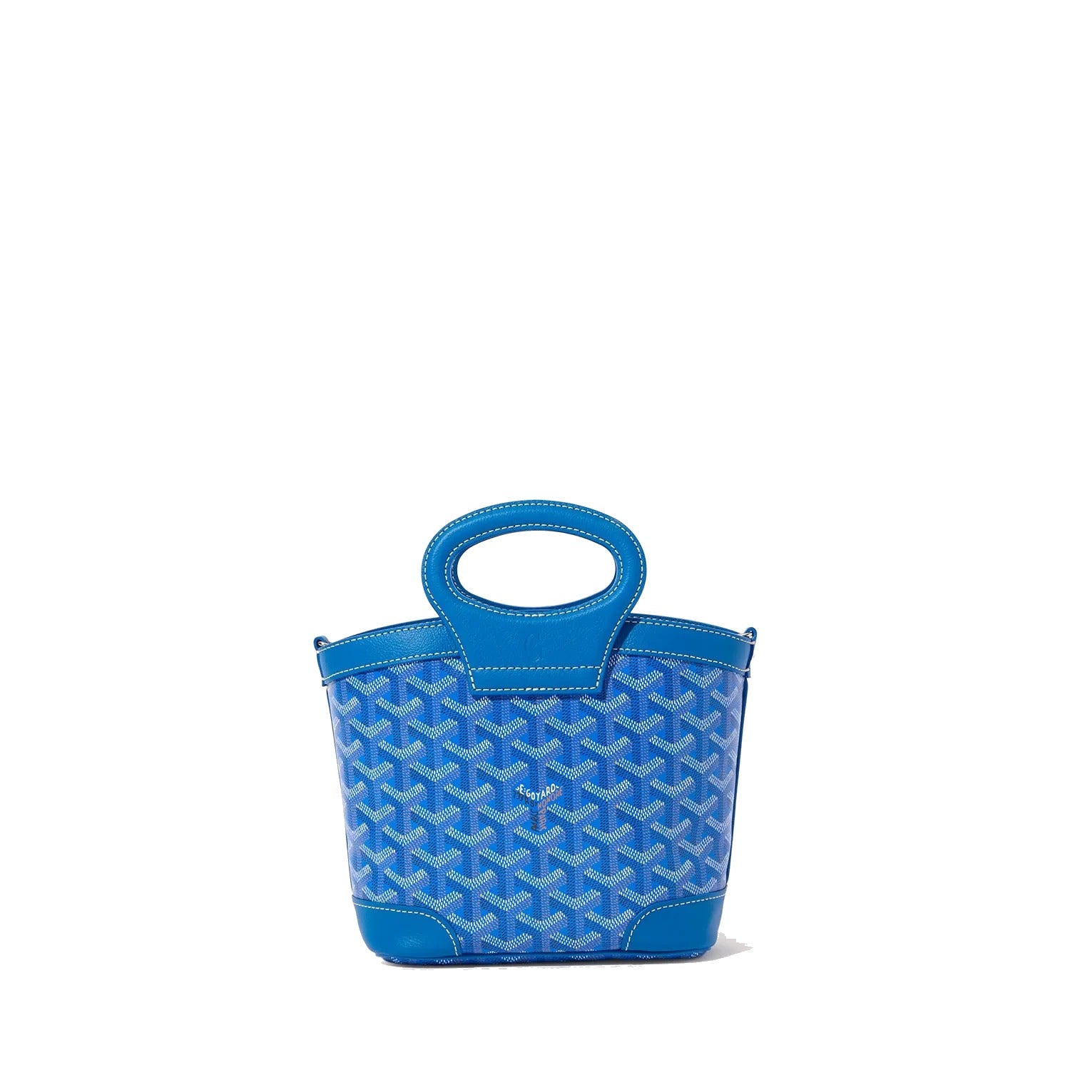 Drawstring Mini Bucket Bag - Sky Blue - 26