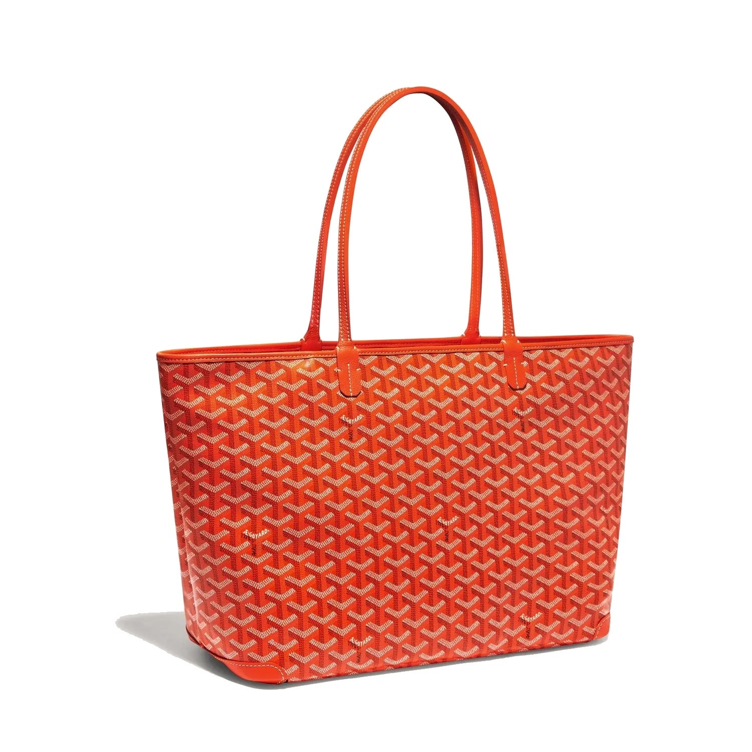 Zippered Canvas Tote - Medium - Orange