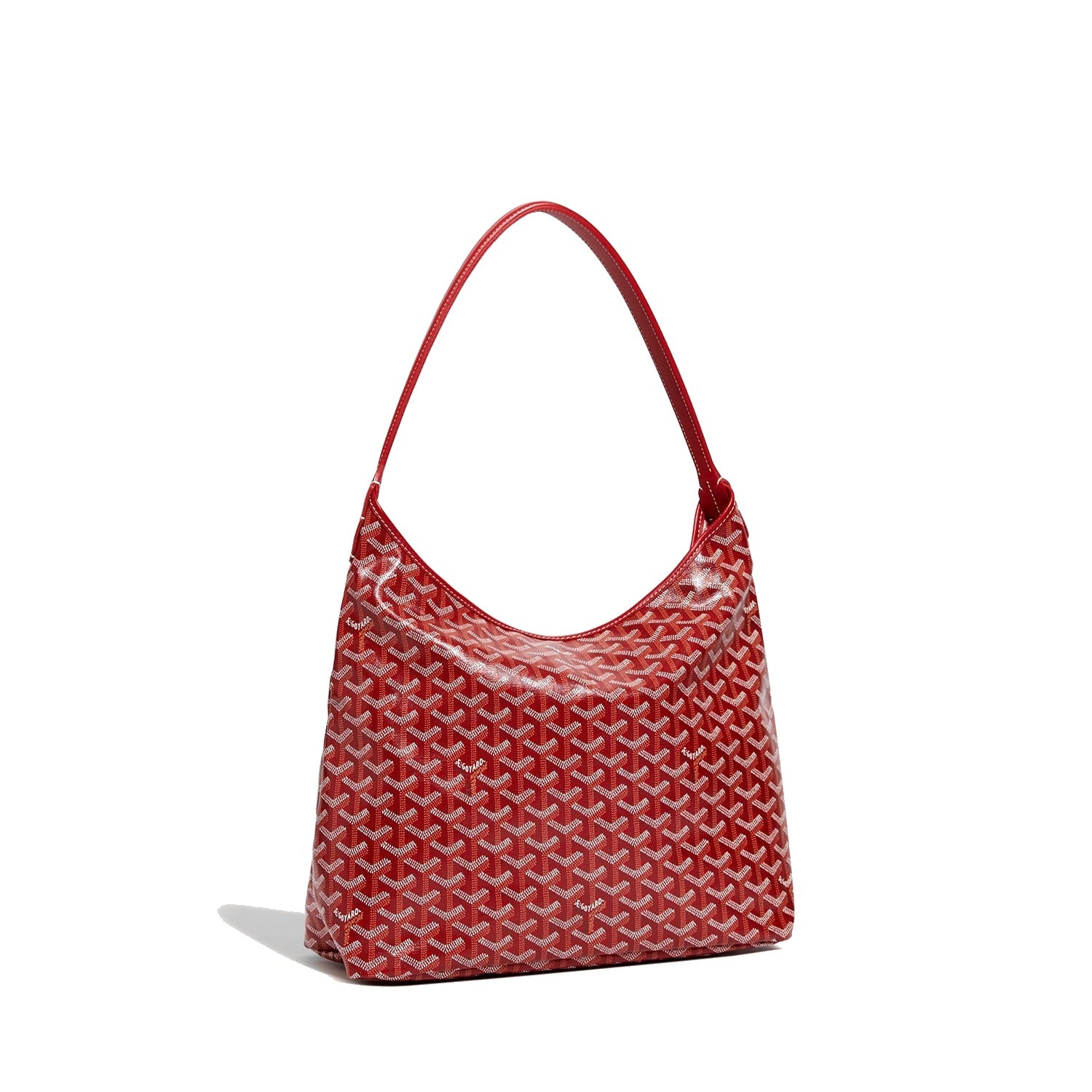 Slouchy Hobo Shoulder Bag - Red