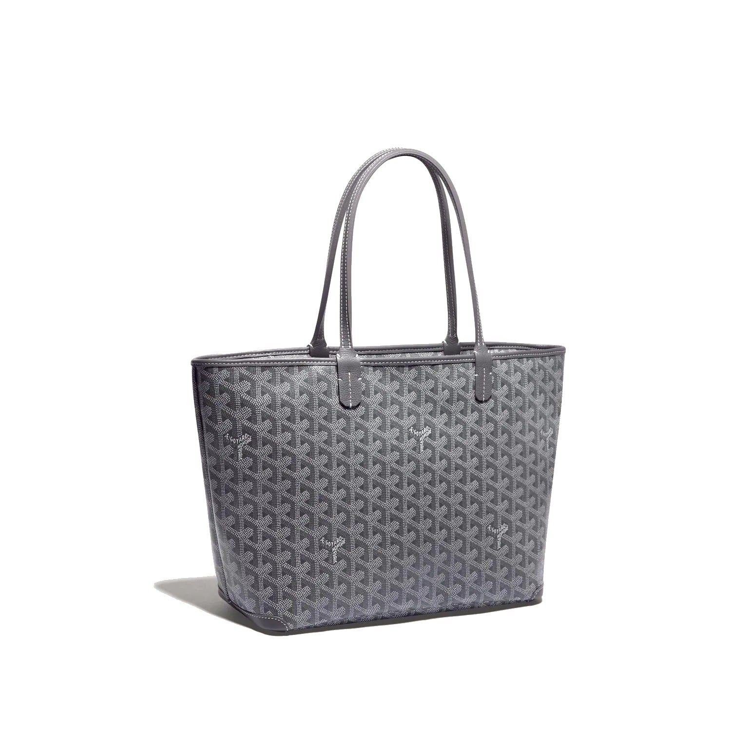 Zippered Canvas Tote - Small - Grey
