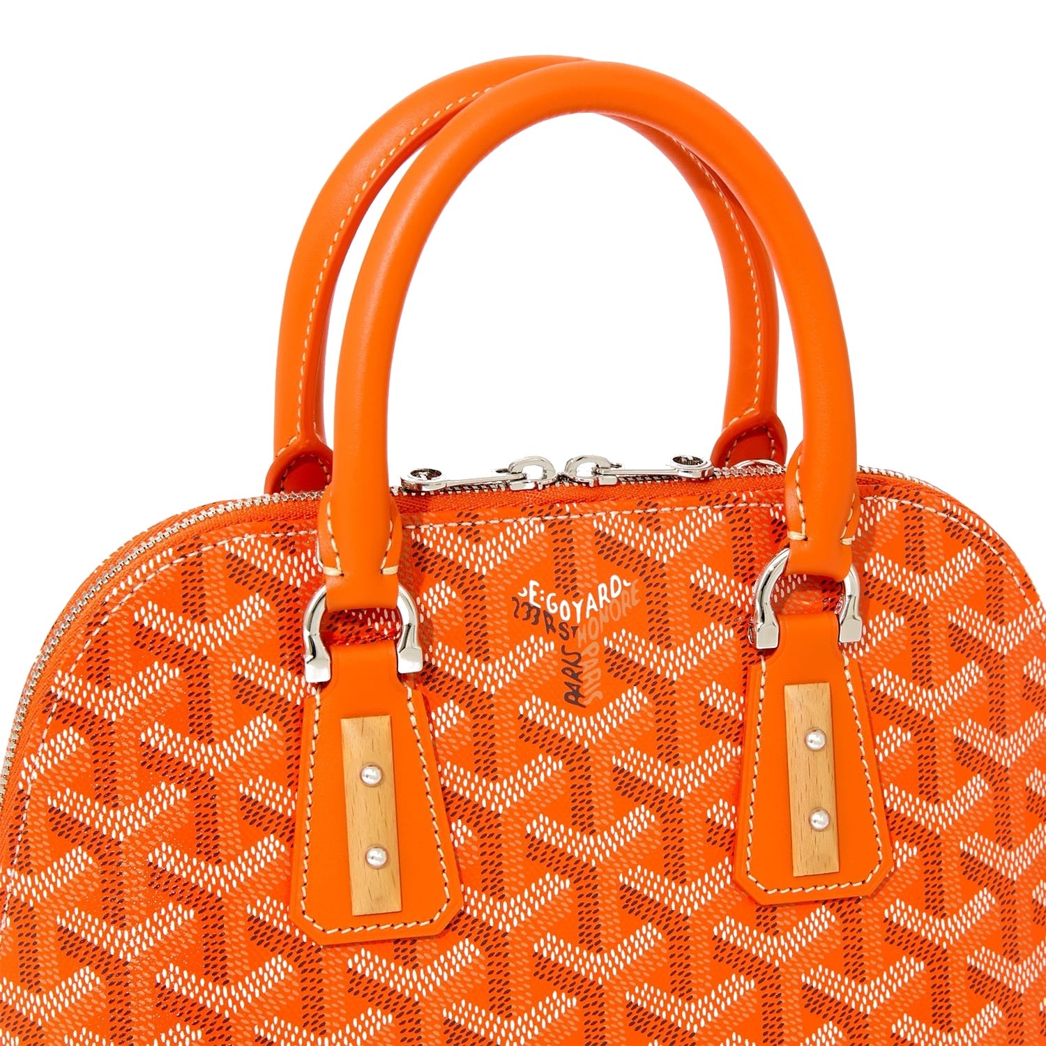Mini Structured Top-Handle Bag - Orange - 18