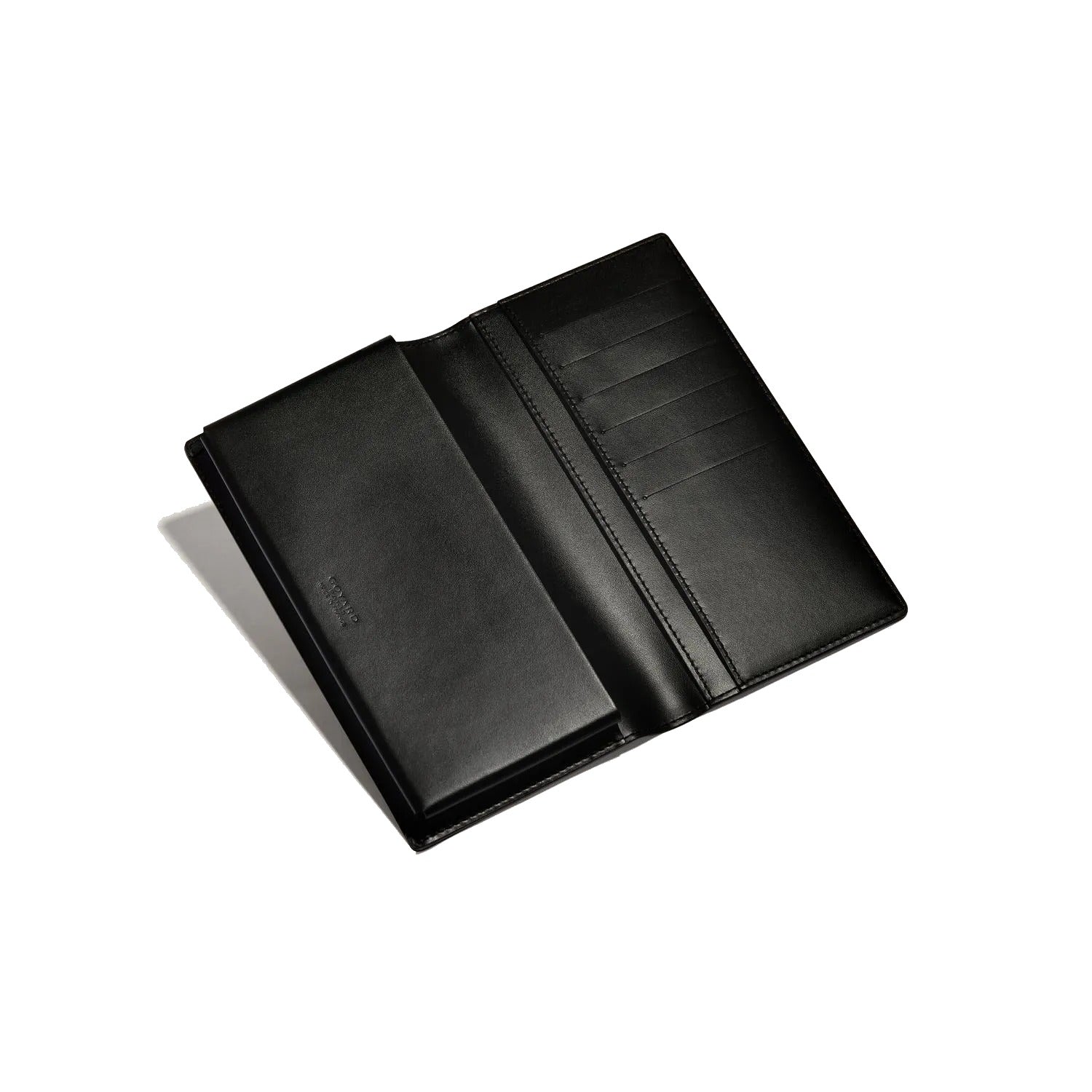 Long Snap Wallet with Card Slots - Black - 2