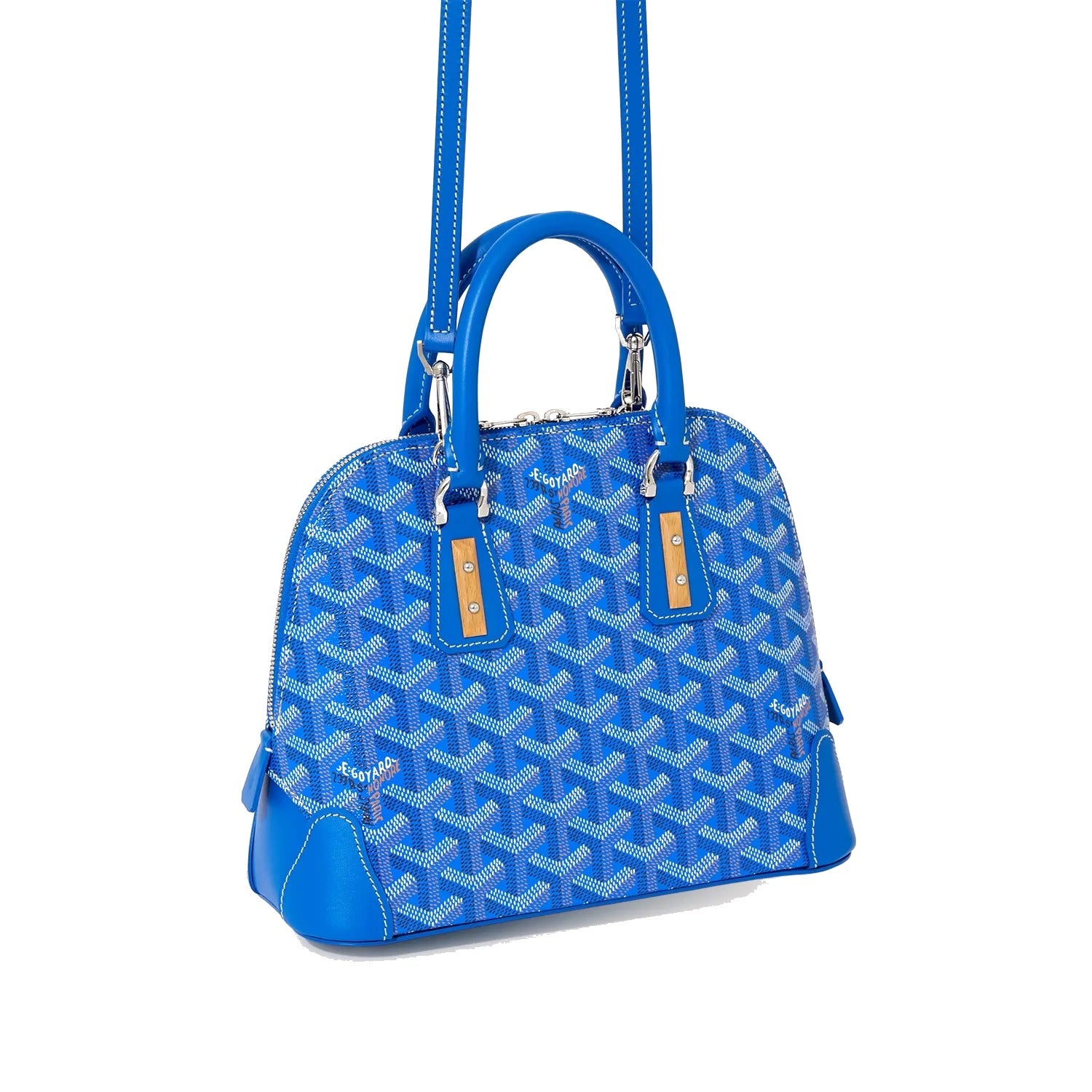 Mini Structured Top-Handle Bag - Sky Blue - 35