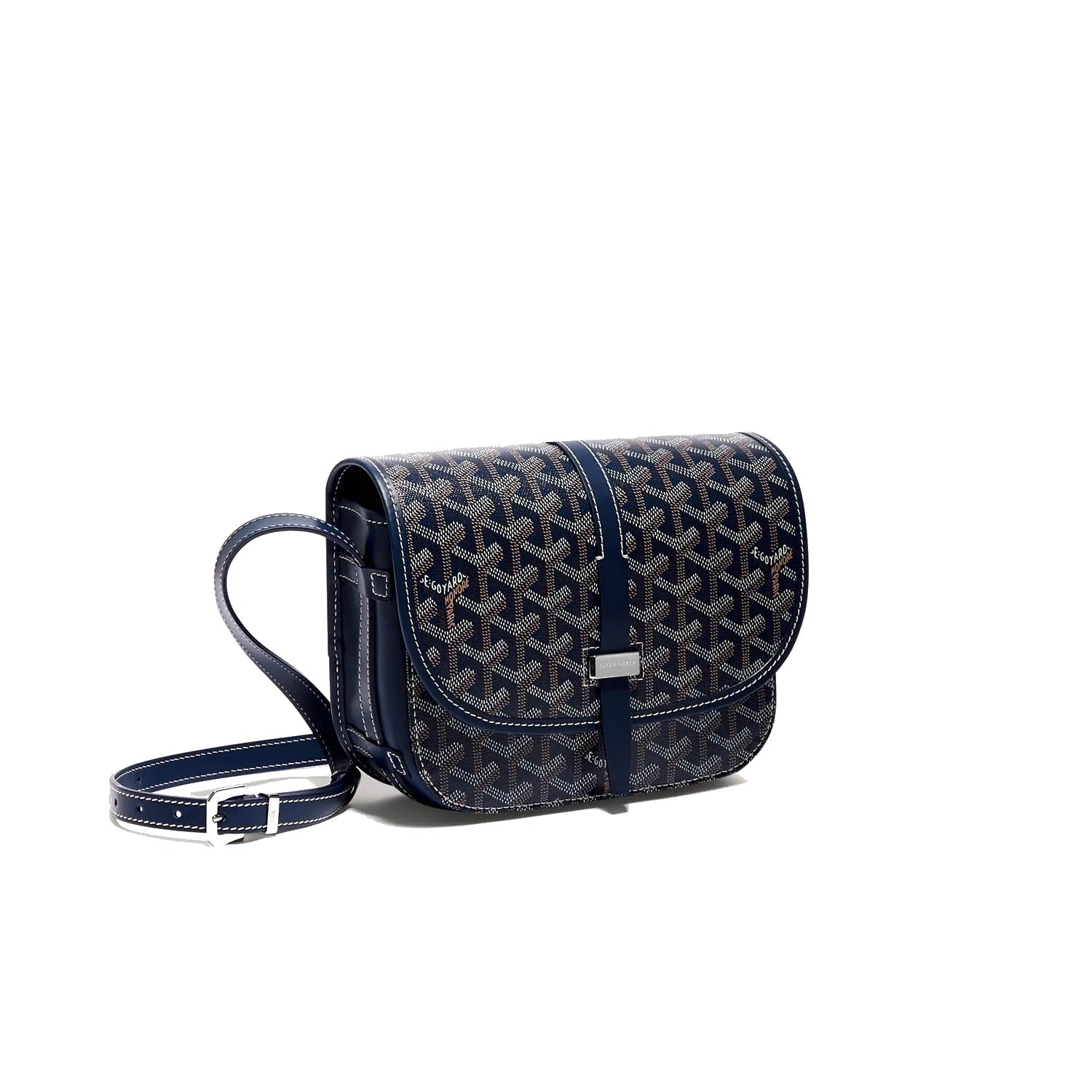Canvas Crossbody Messenger - Small - Navy Blue