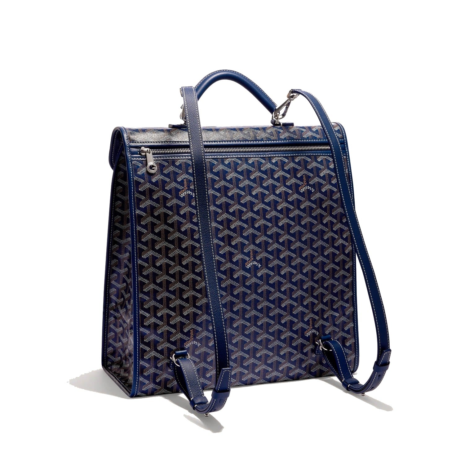 Travel Canvas Backpack - Navy Blue - 38