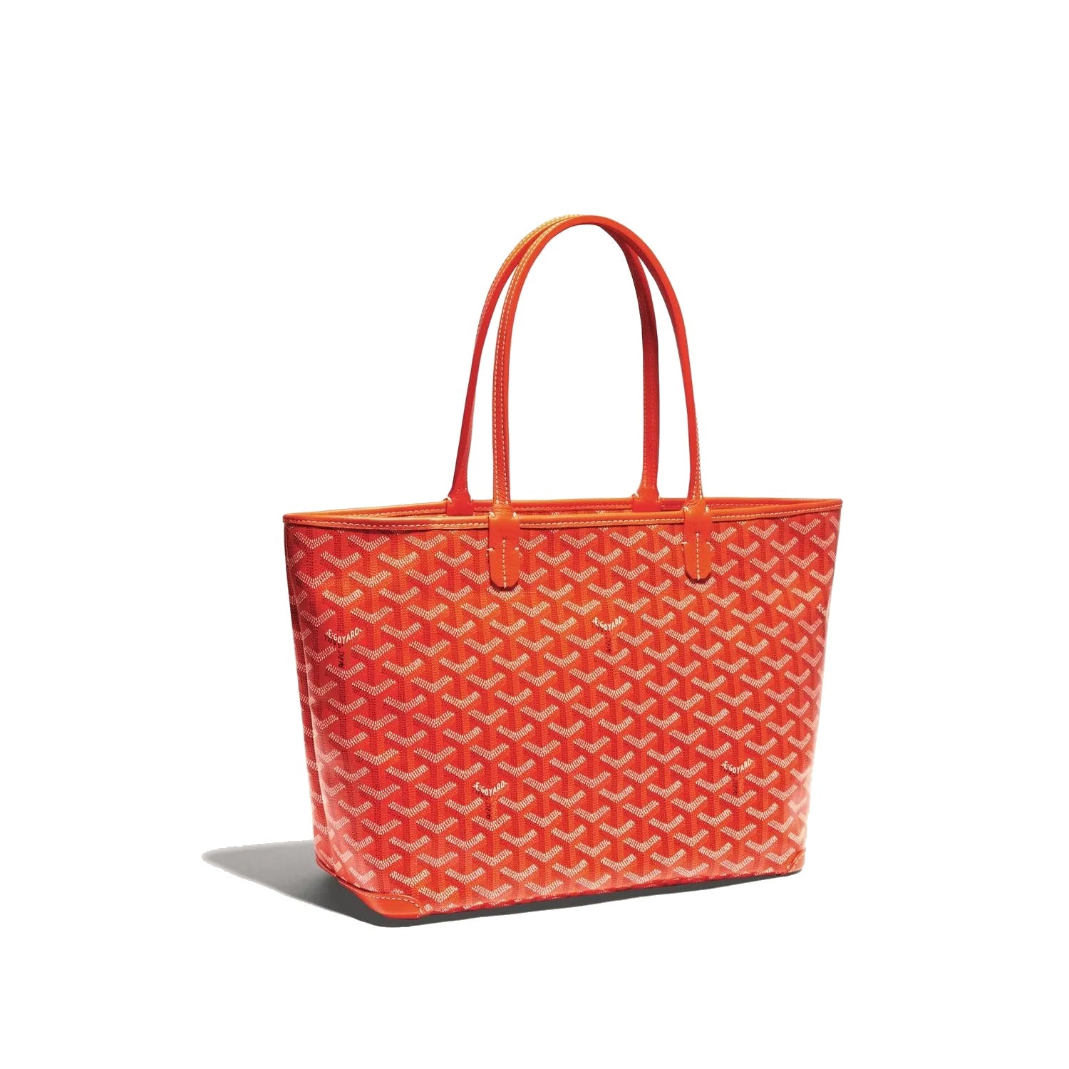 Zippered Canvas Tote - Small - Orange