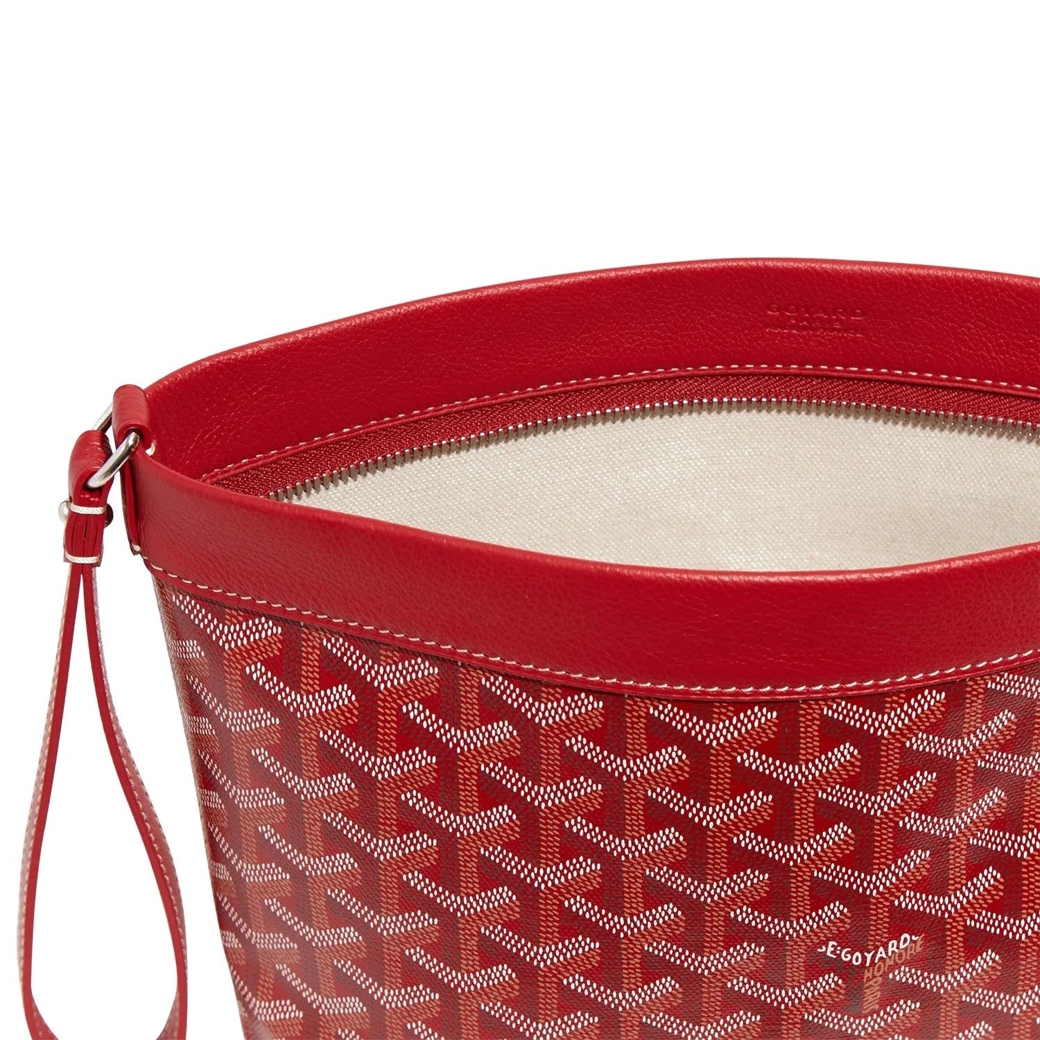 Compact Leather Everyday Pouch - Red - 12