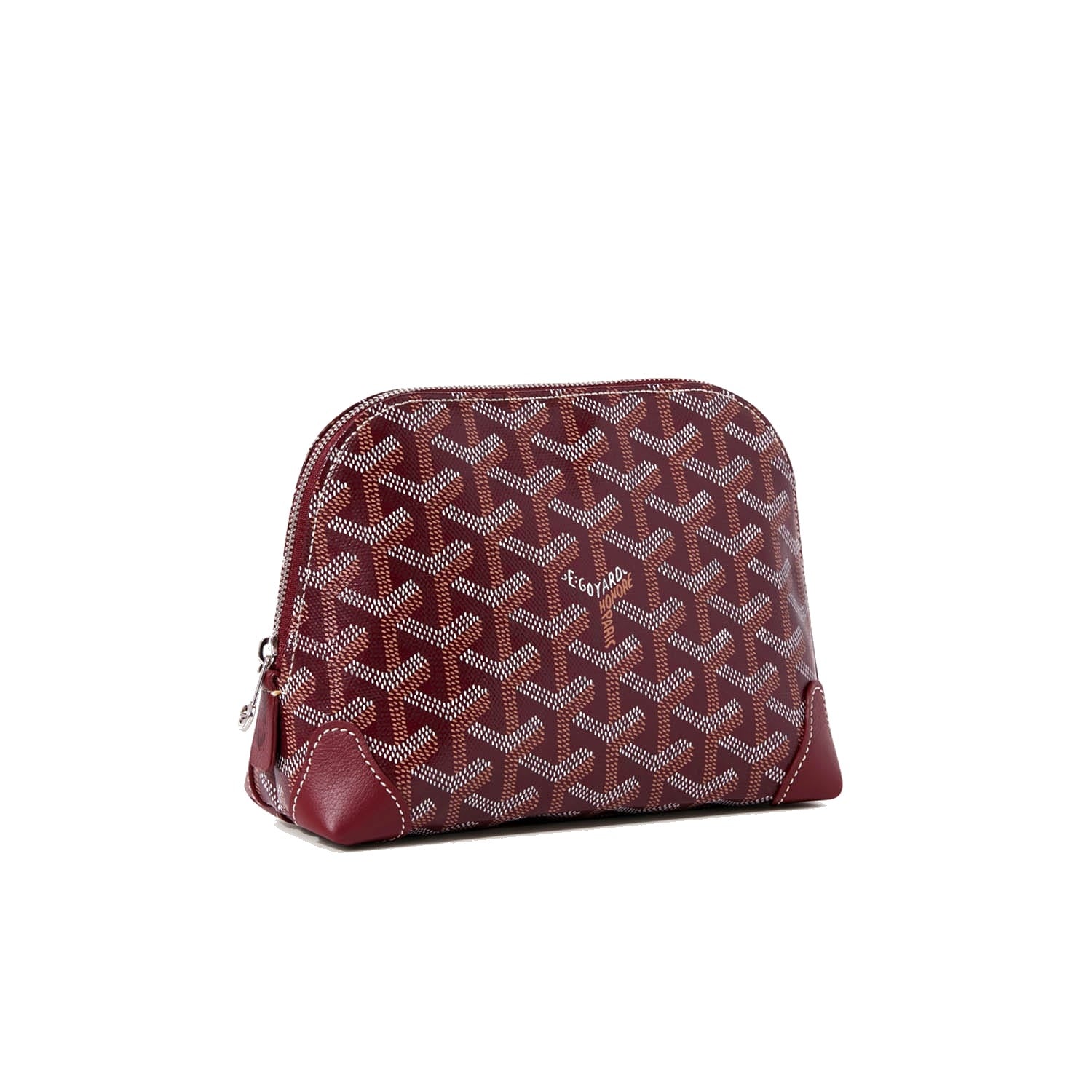 Canvas Cosmetic Pouch - Burgundy