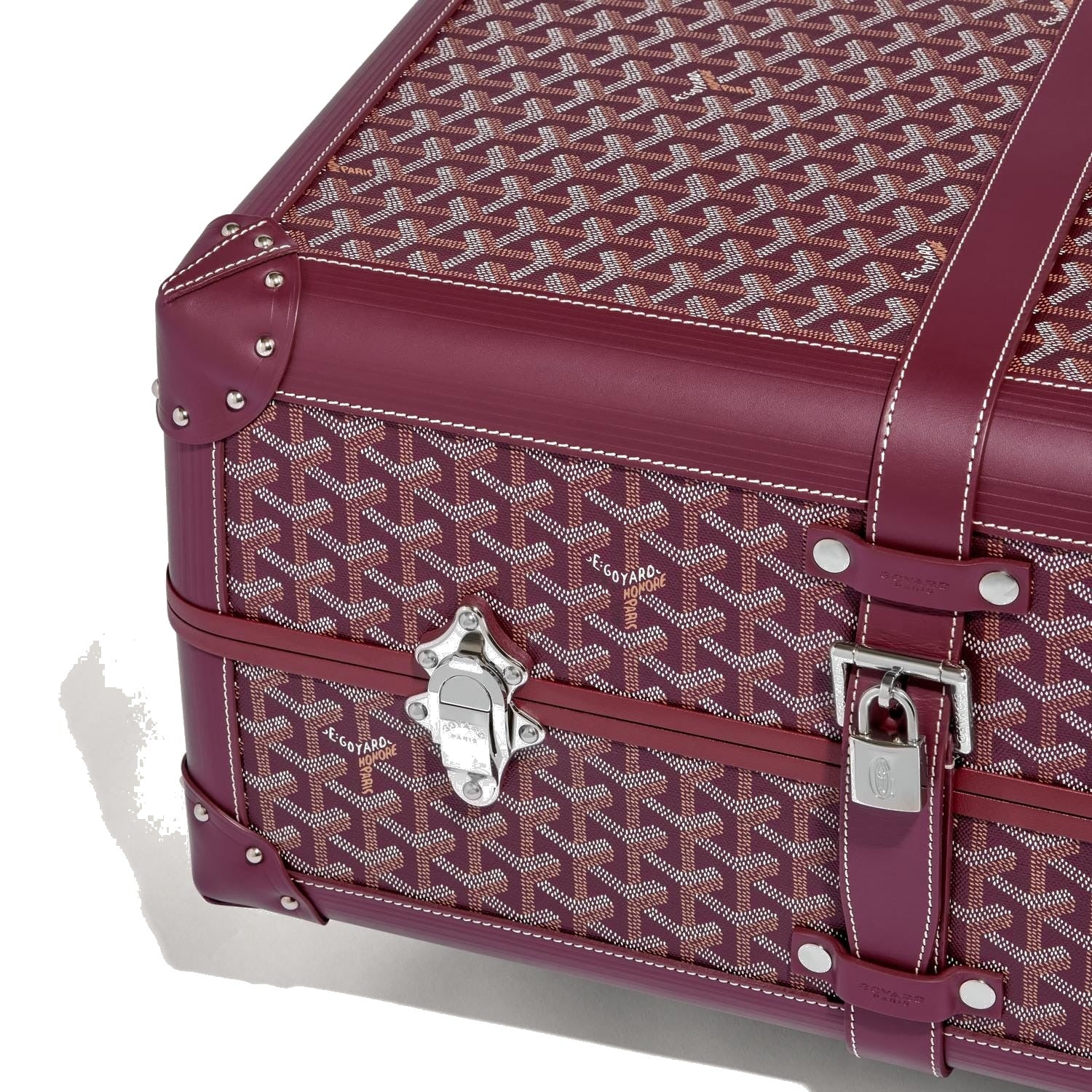 Canvas Rolling Trolley Suitcase - Cabin - Burgundy - 52