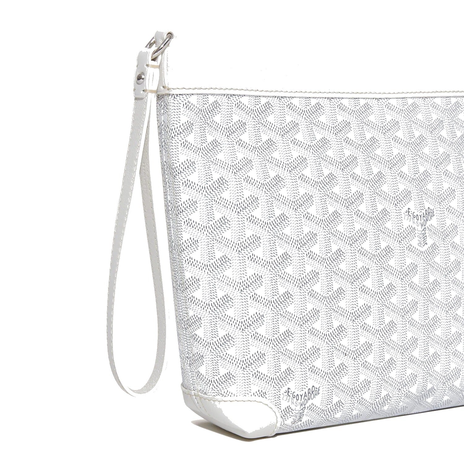 Compact Leather Everyday Pouch - White - 39