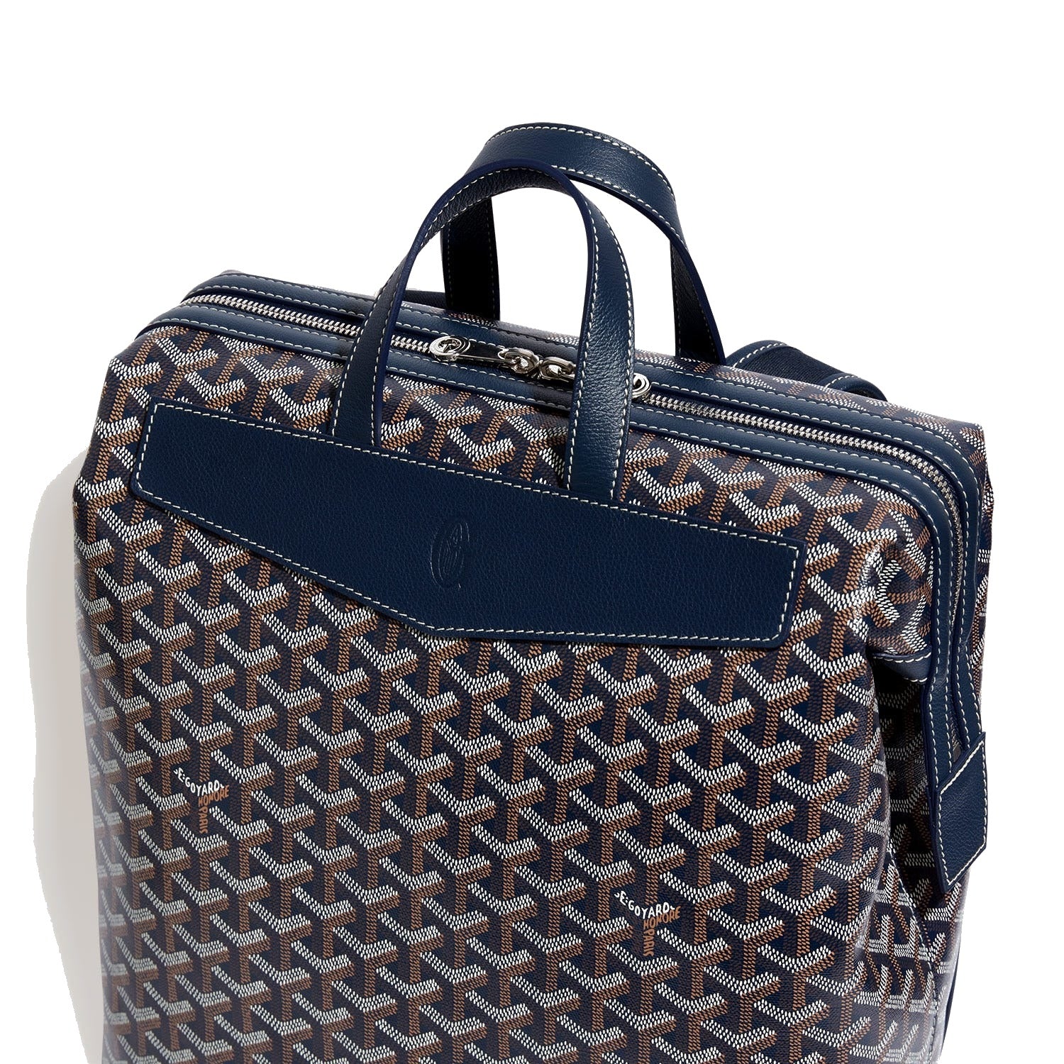 Medium Canvas Backpack - Navy Blue - 22