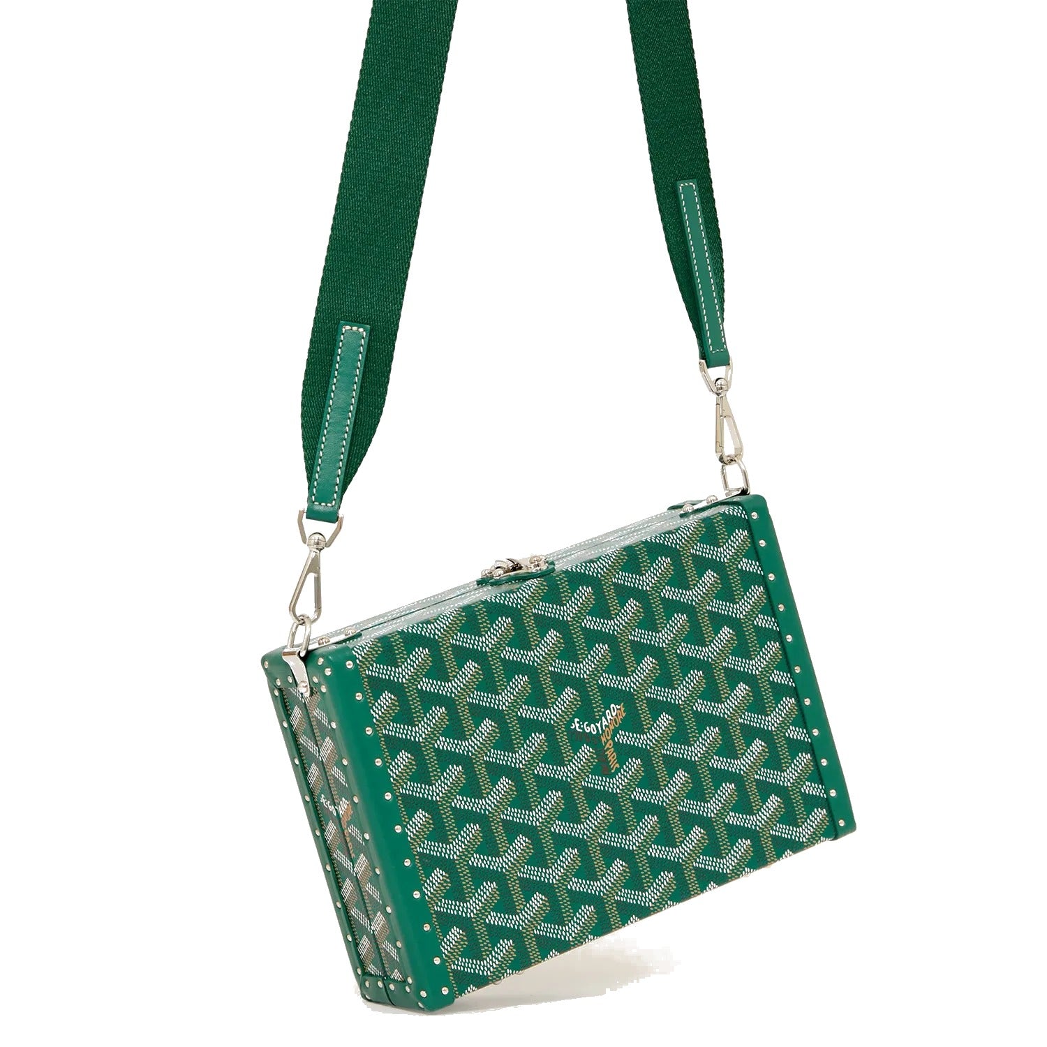 Trunk Crossbody Box Bag - Green - 23