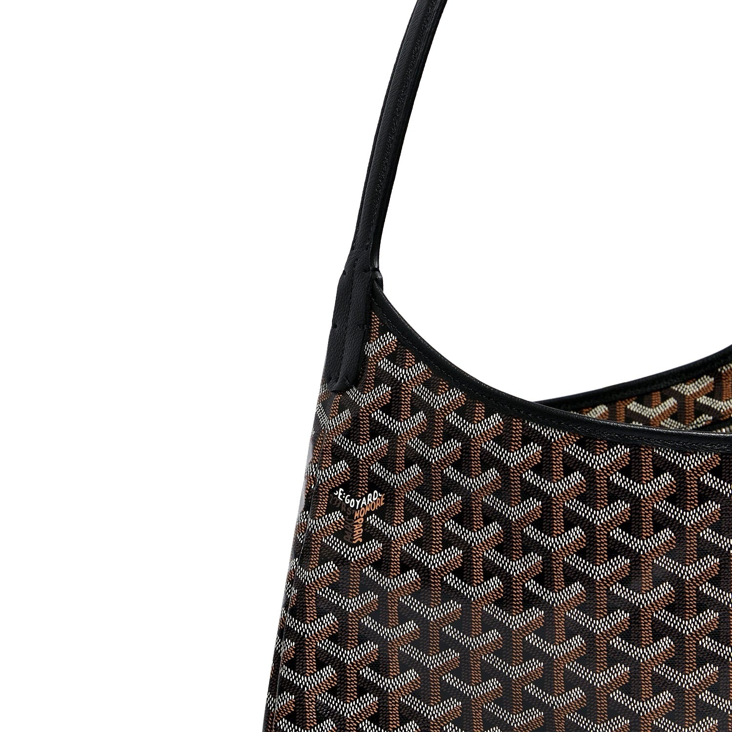 Slouchy Hobo Shoulder Bag - Black - 4