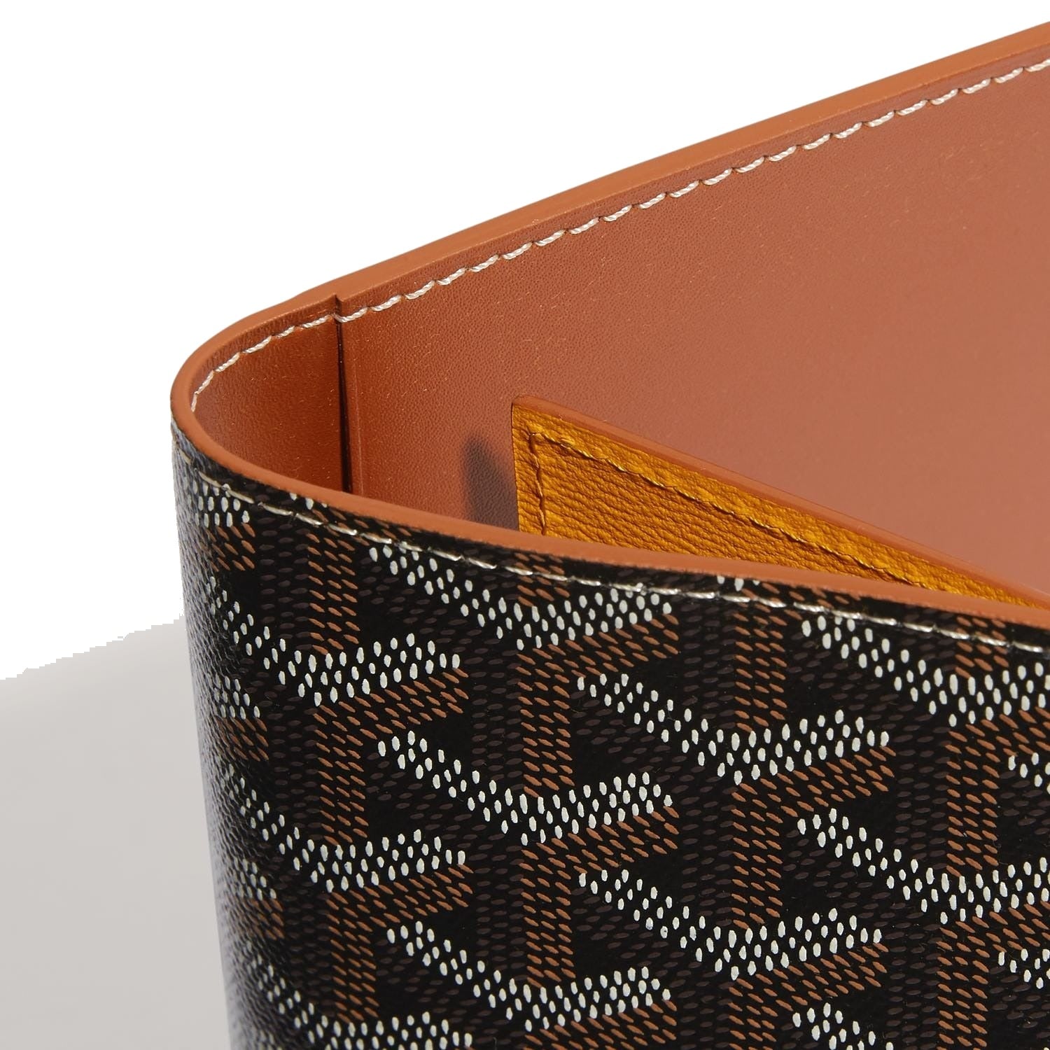 Canvas Passport Cover - Black & Tan - 6