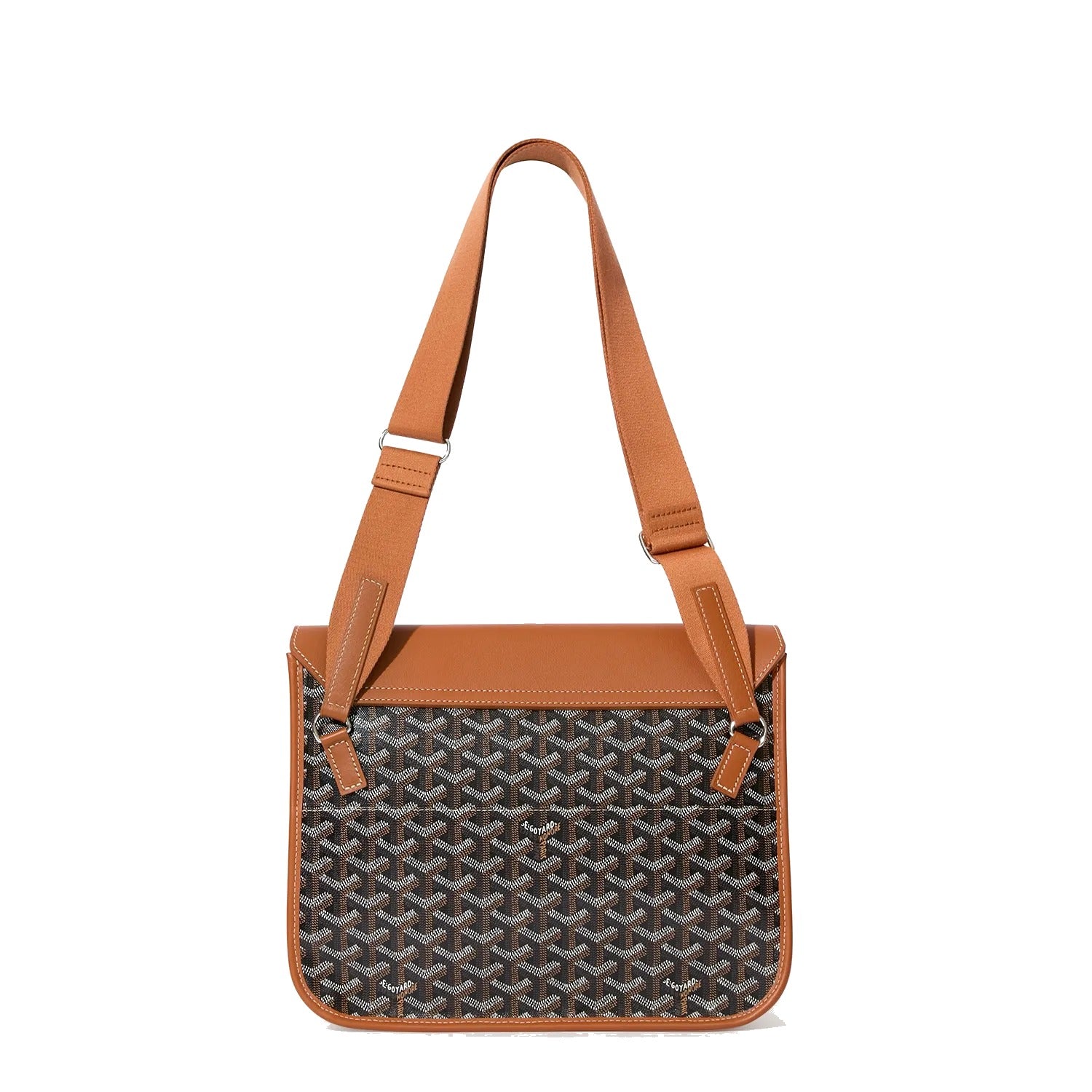 Sporty Messenger Crossbody - Medium - Black & Tan - 8