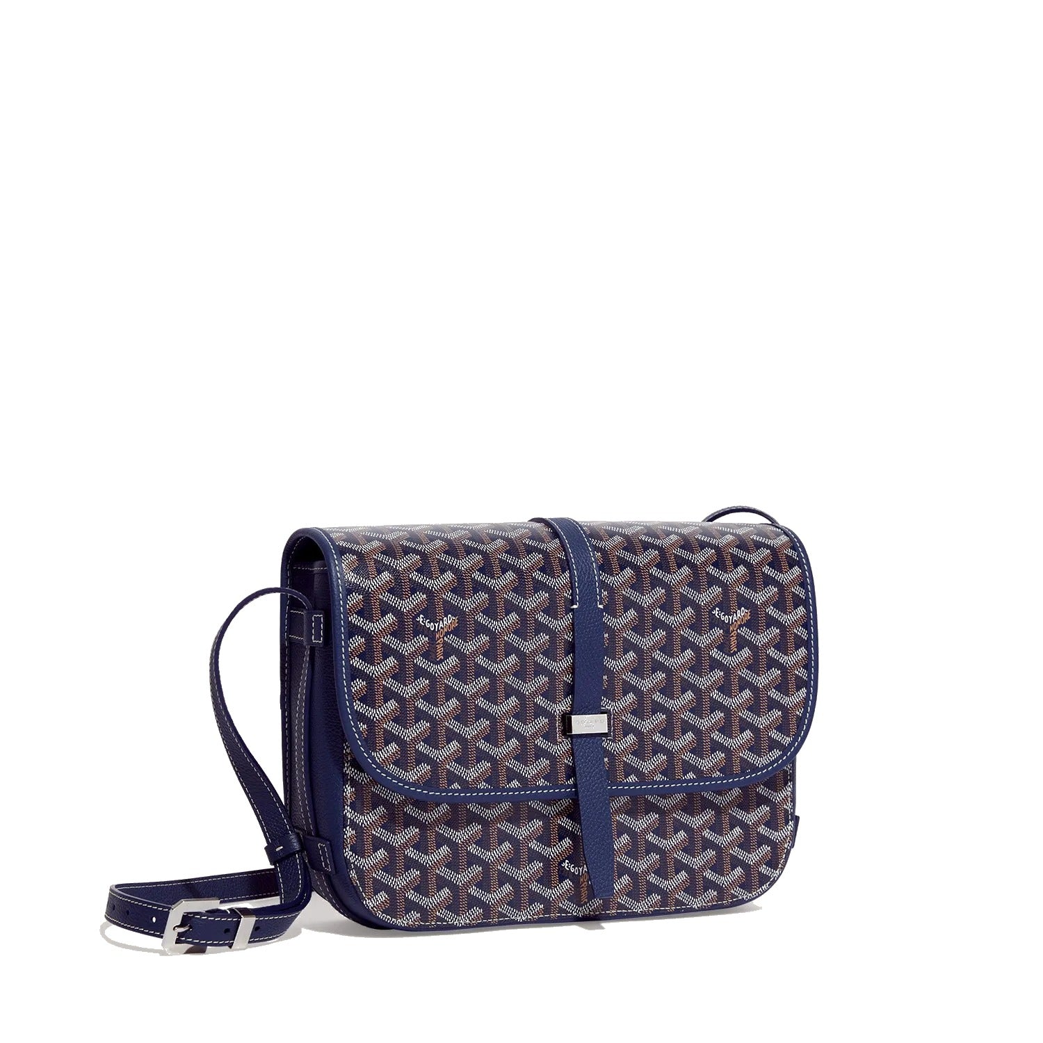 Canvas Crossbody Messenger - Medium - Navy Blue