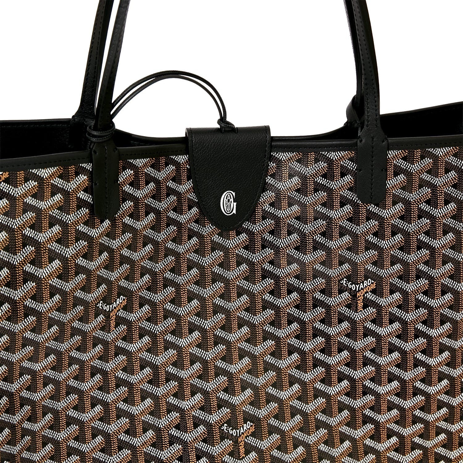 Reversible Leather Tote Bag - Large - Black - 4
