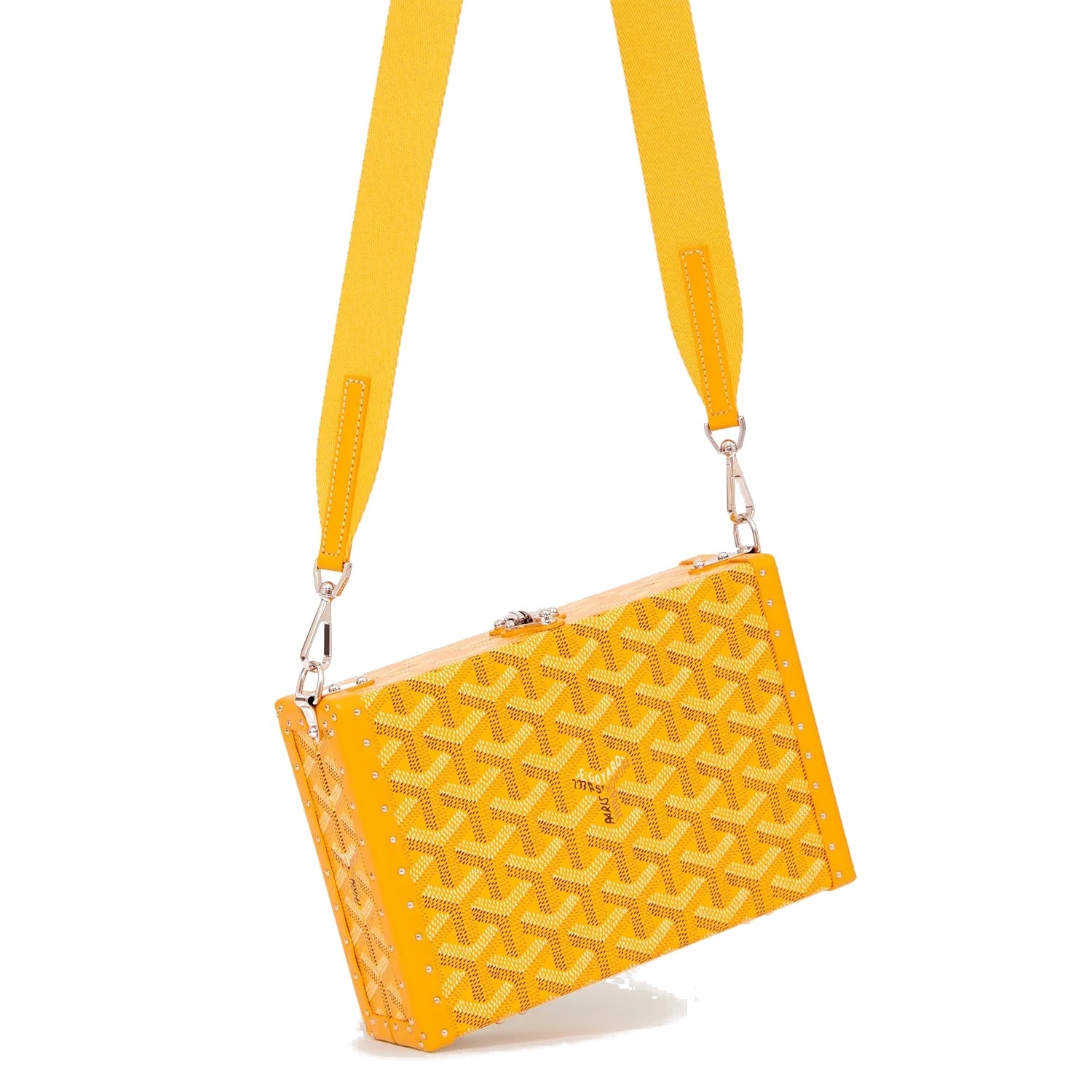 Trunk Crossbody Box Bag - Yellow - 18