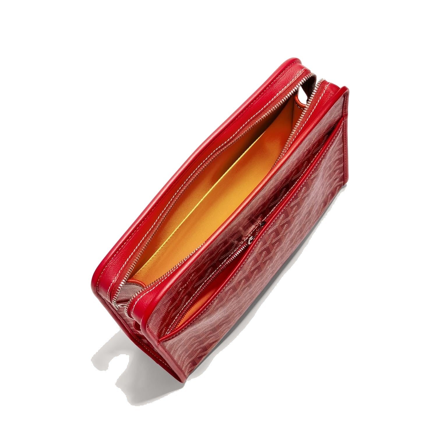 Canvas Toiletry Bag - Large - Red - 11
