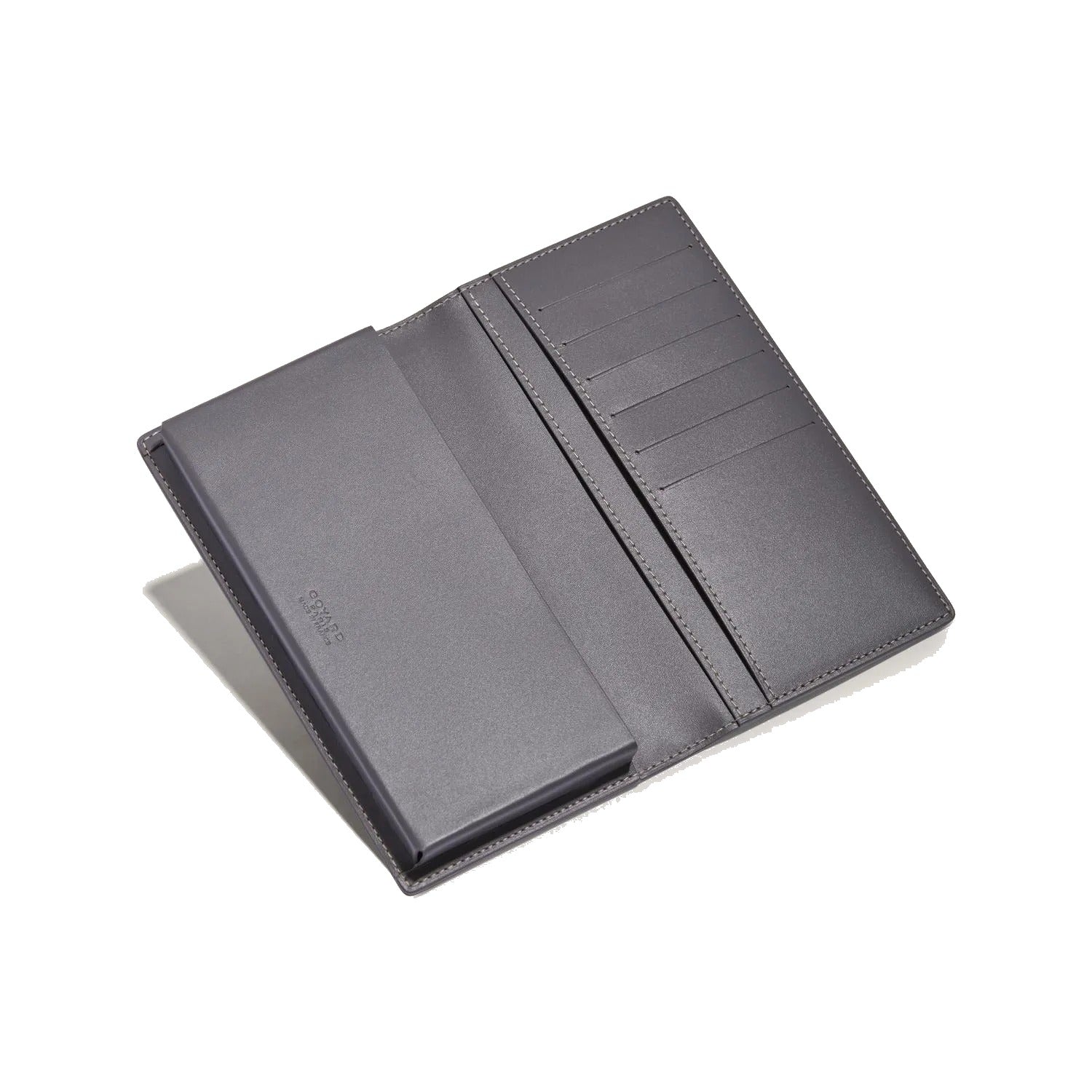 Long Snap Wallet with Card Slots - Grey - 14