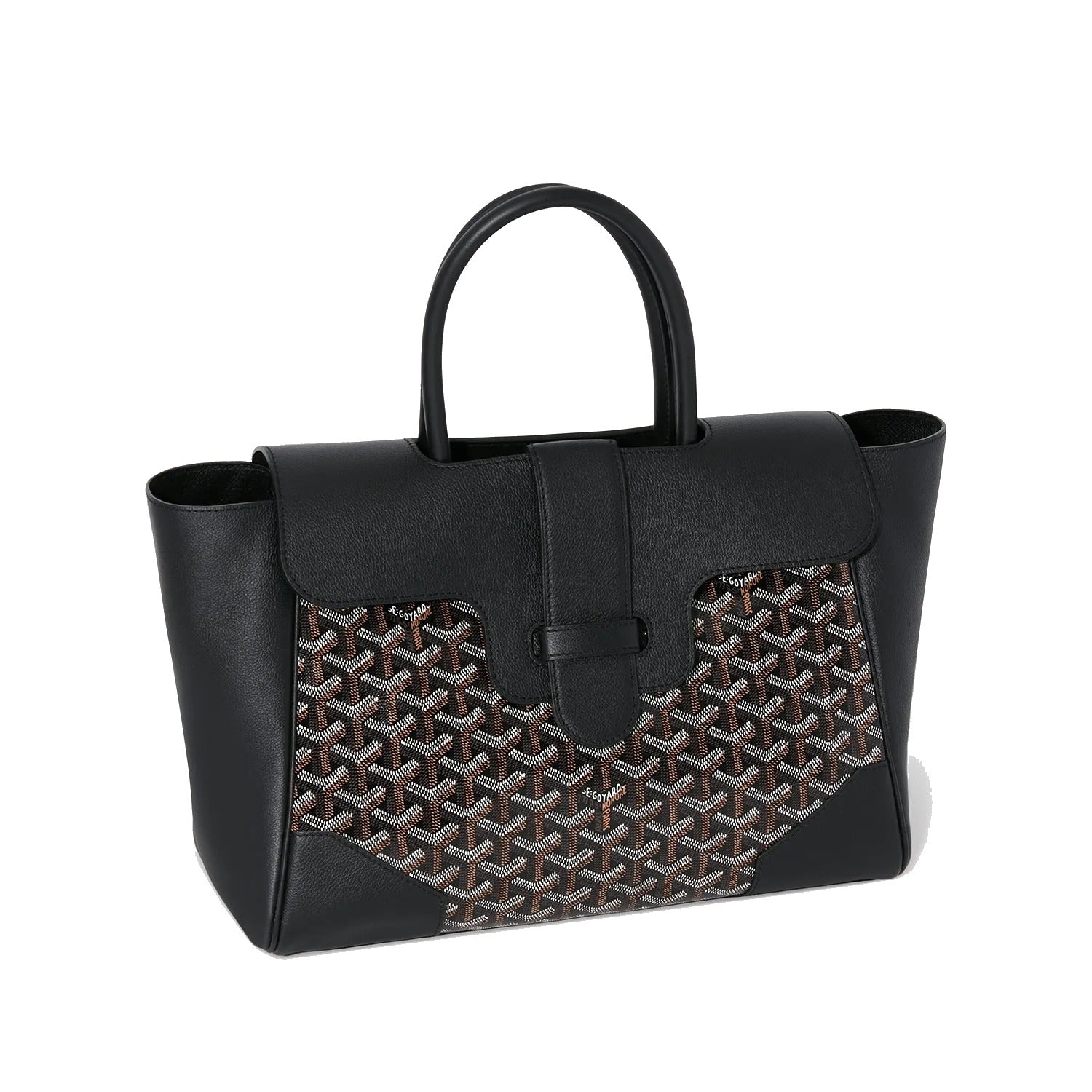Structured Convertible Tote Bag - Black - 3