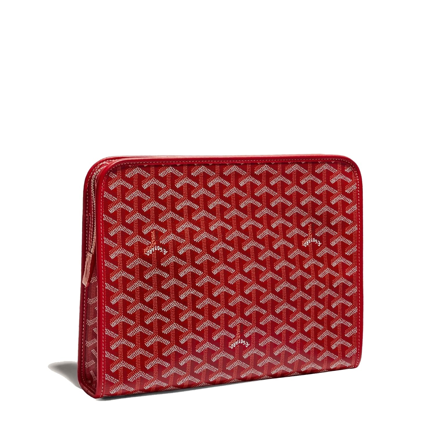 Canvas Toiletry Bag - Large - Red - 10