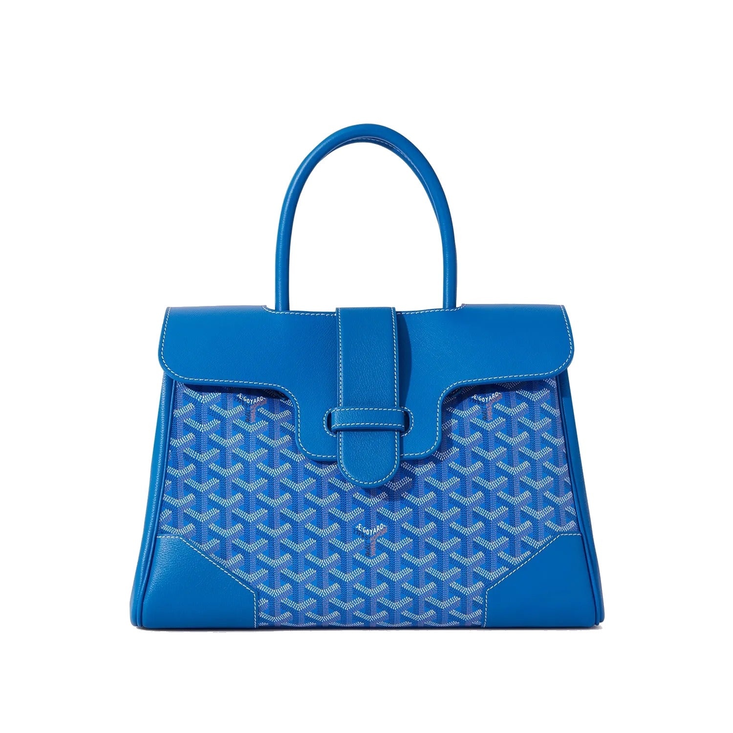 Structured Convertible Tote Bag - Sky Blue - 44