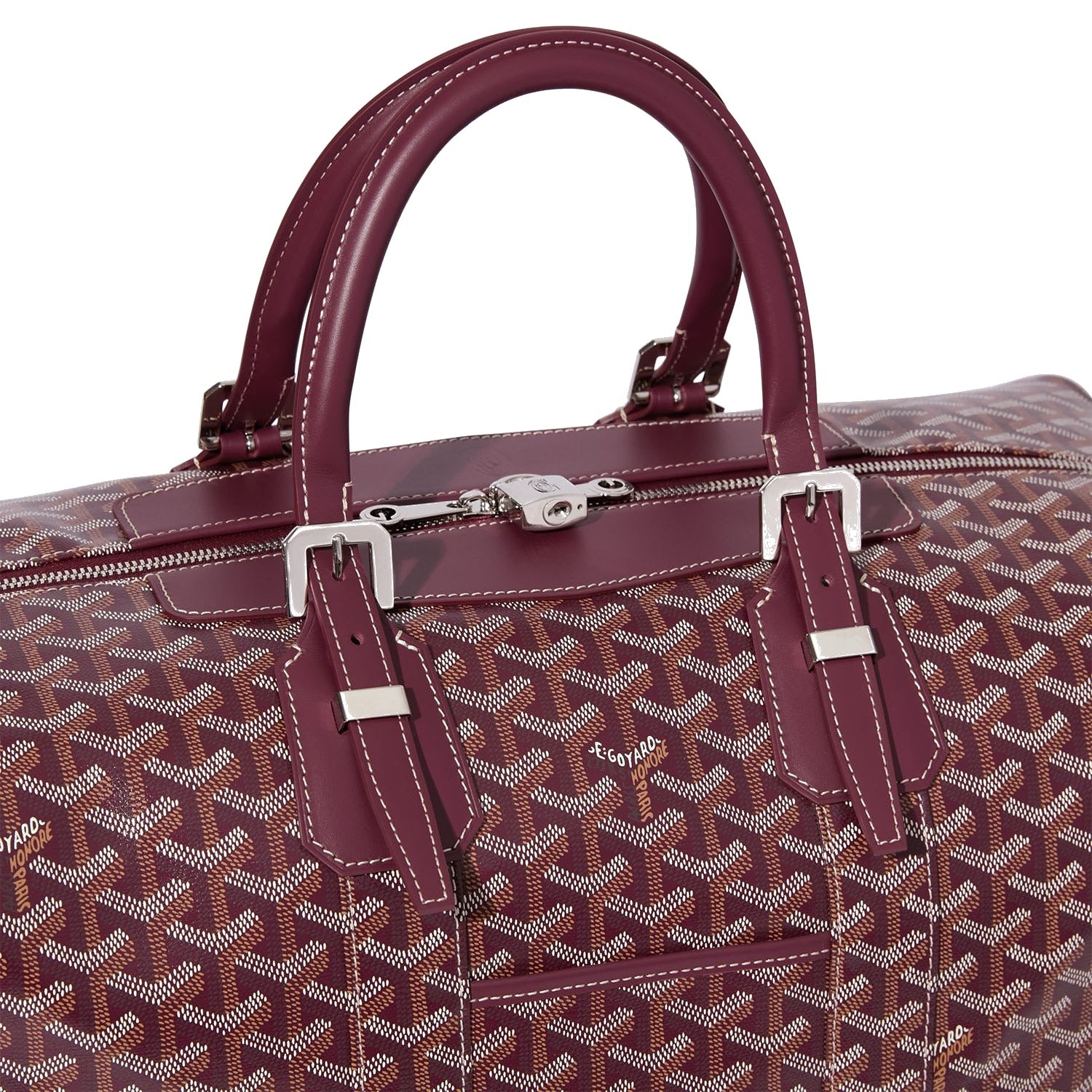 Canvas Bowling Travel Bag - 45cm - Burgundy - 40
