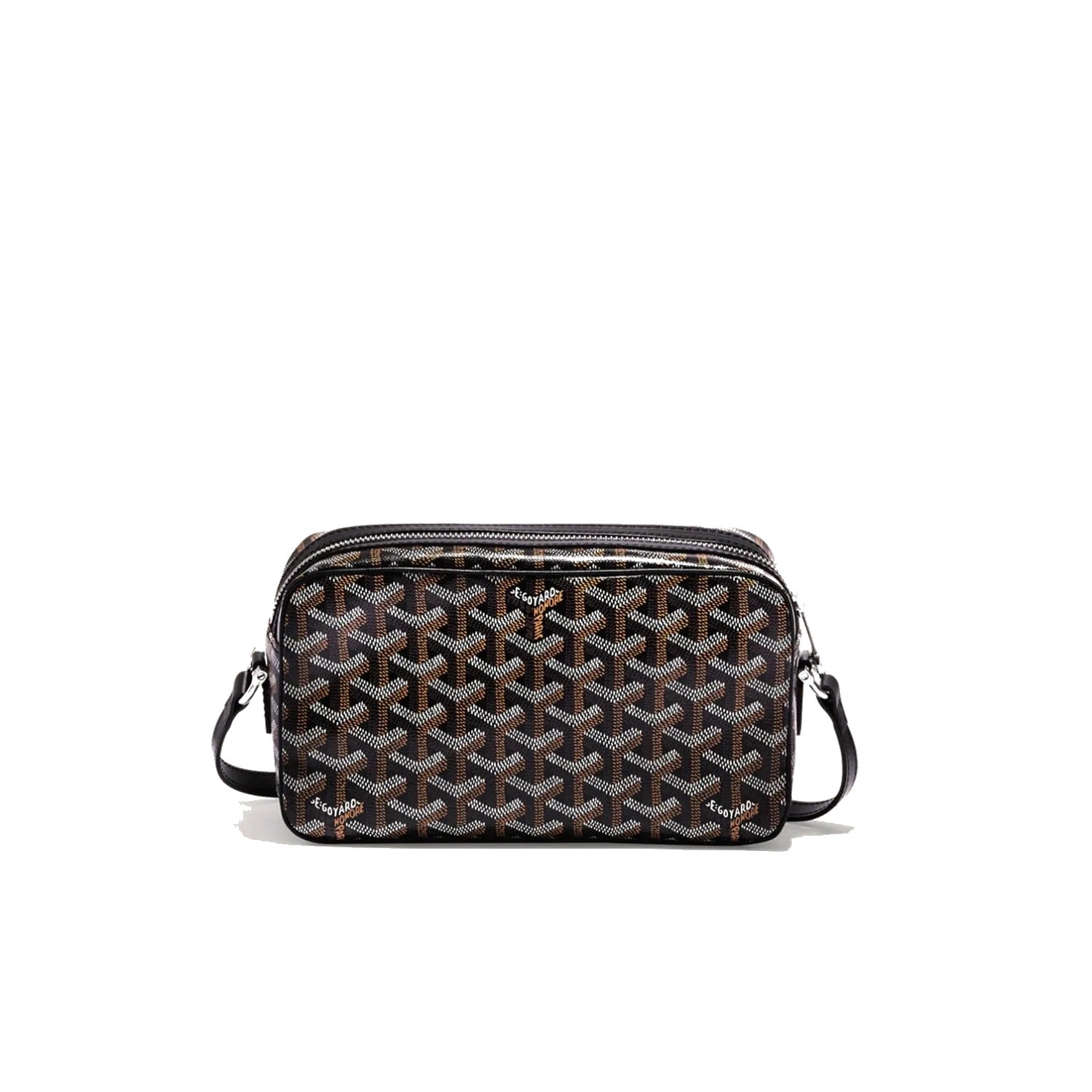 Compact Crossbody Flap Bag - Black - 3