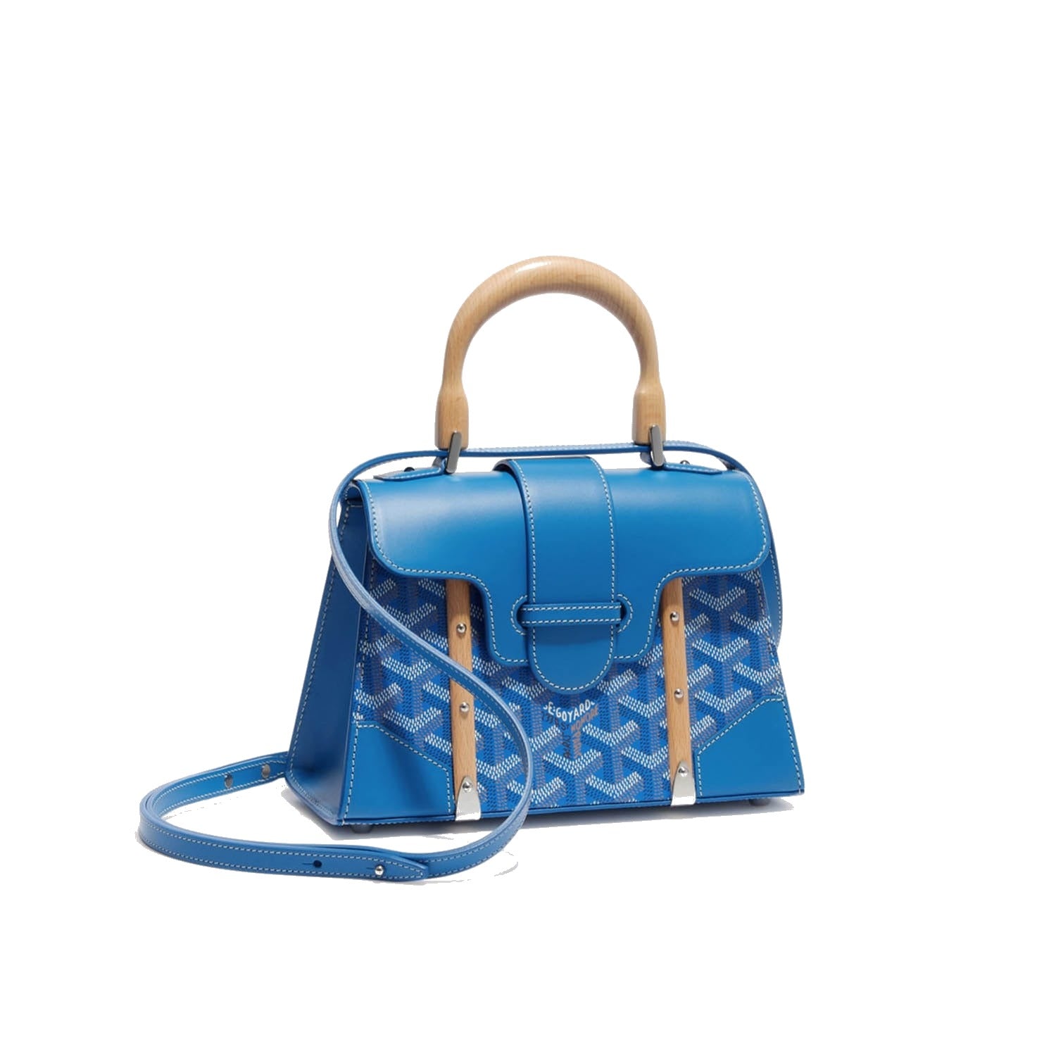 Structured Mini Top-Handle Bag - Sky Blue