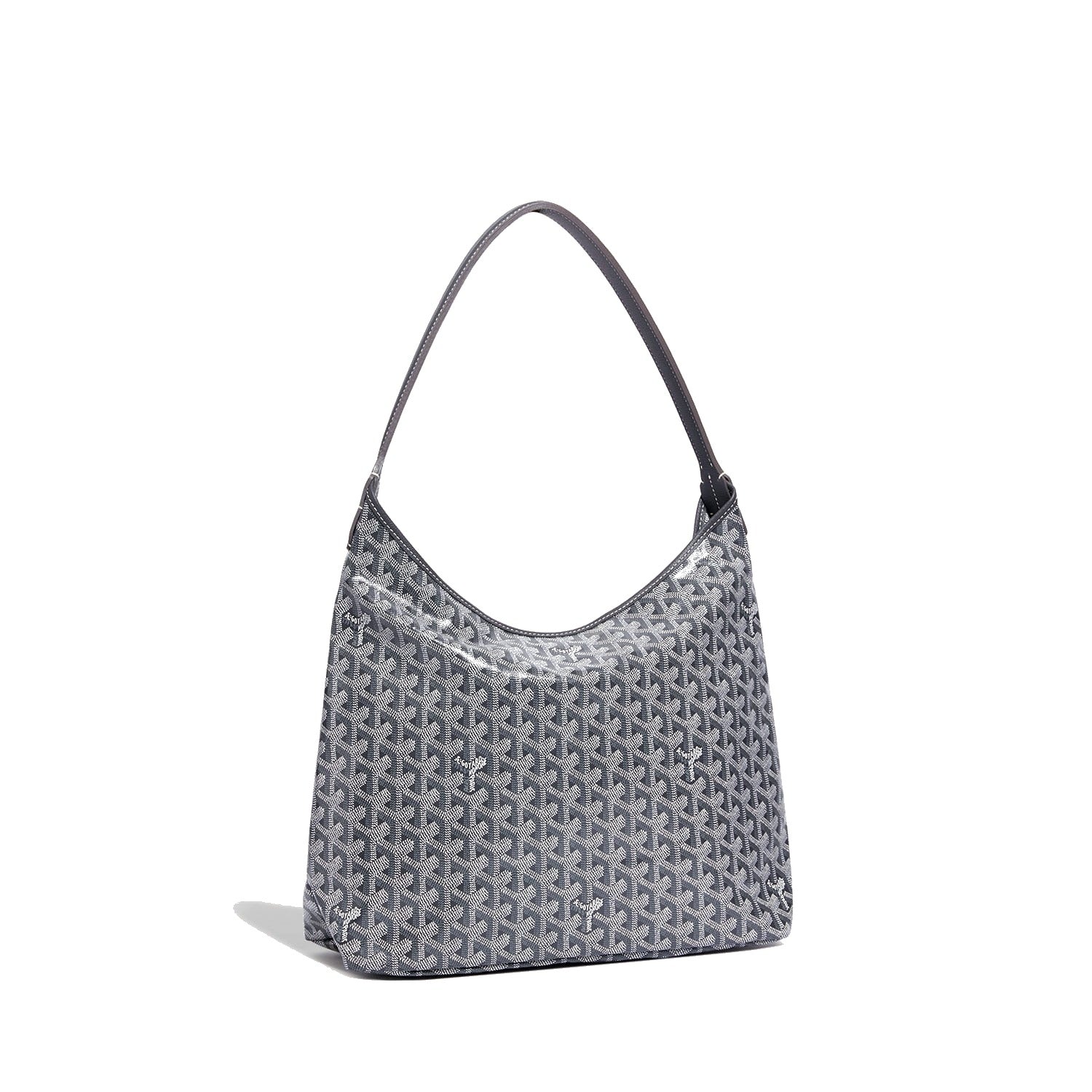 Slouchy Hobo Shoulder Bag - Grey