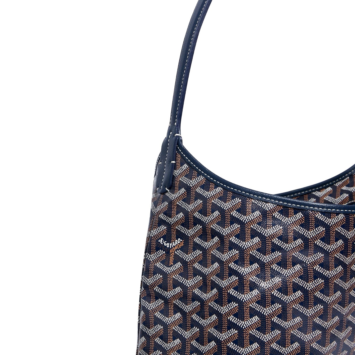 Slouchy Hobo Shoulder Bag - Navy Blue - 46