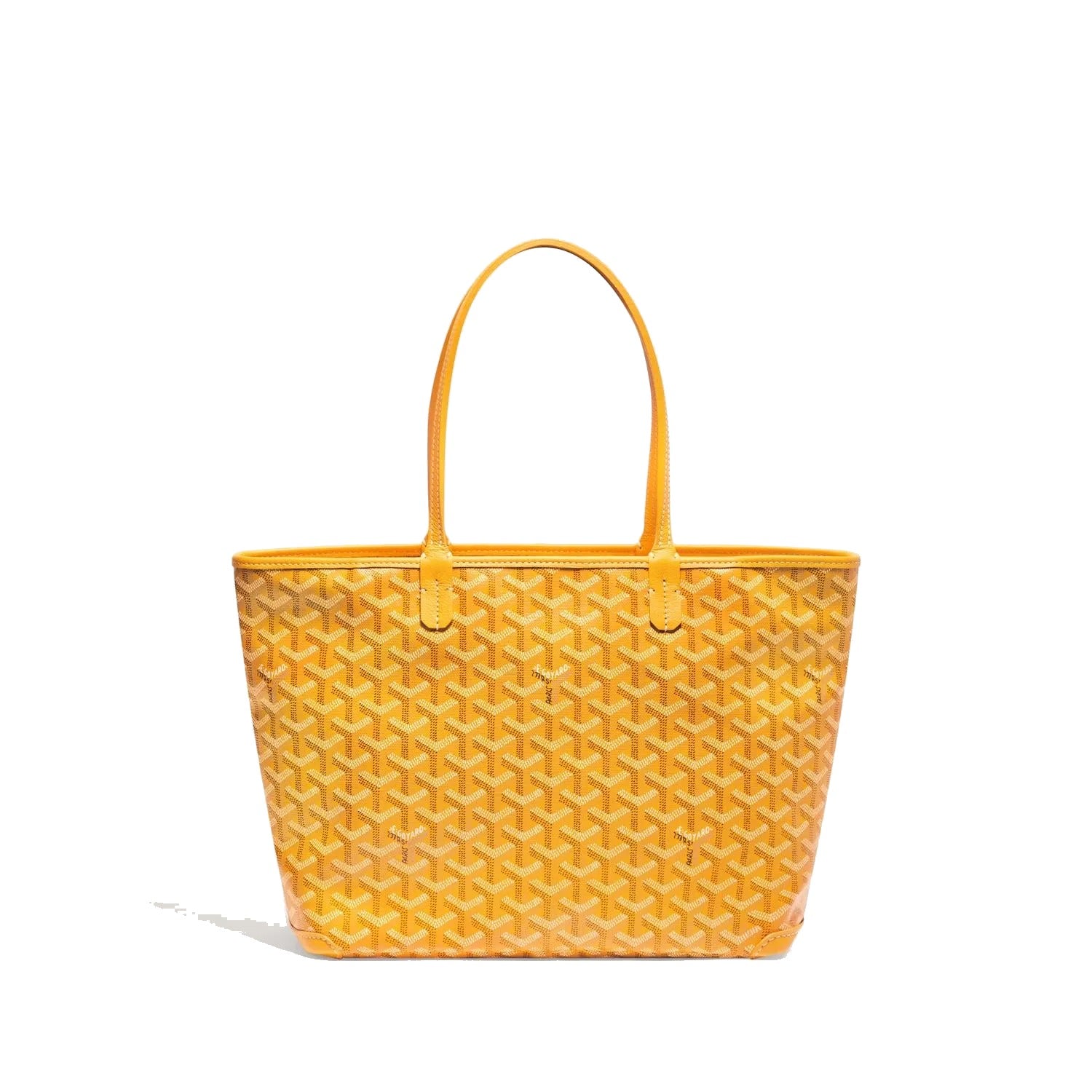 Zippered Canvas Tote - Small - Yellow - 18